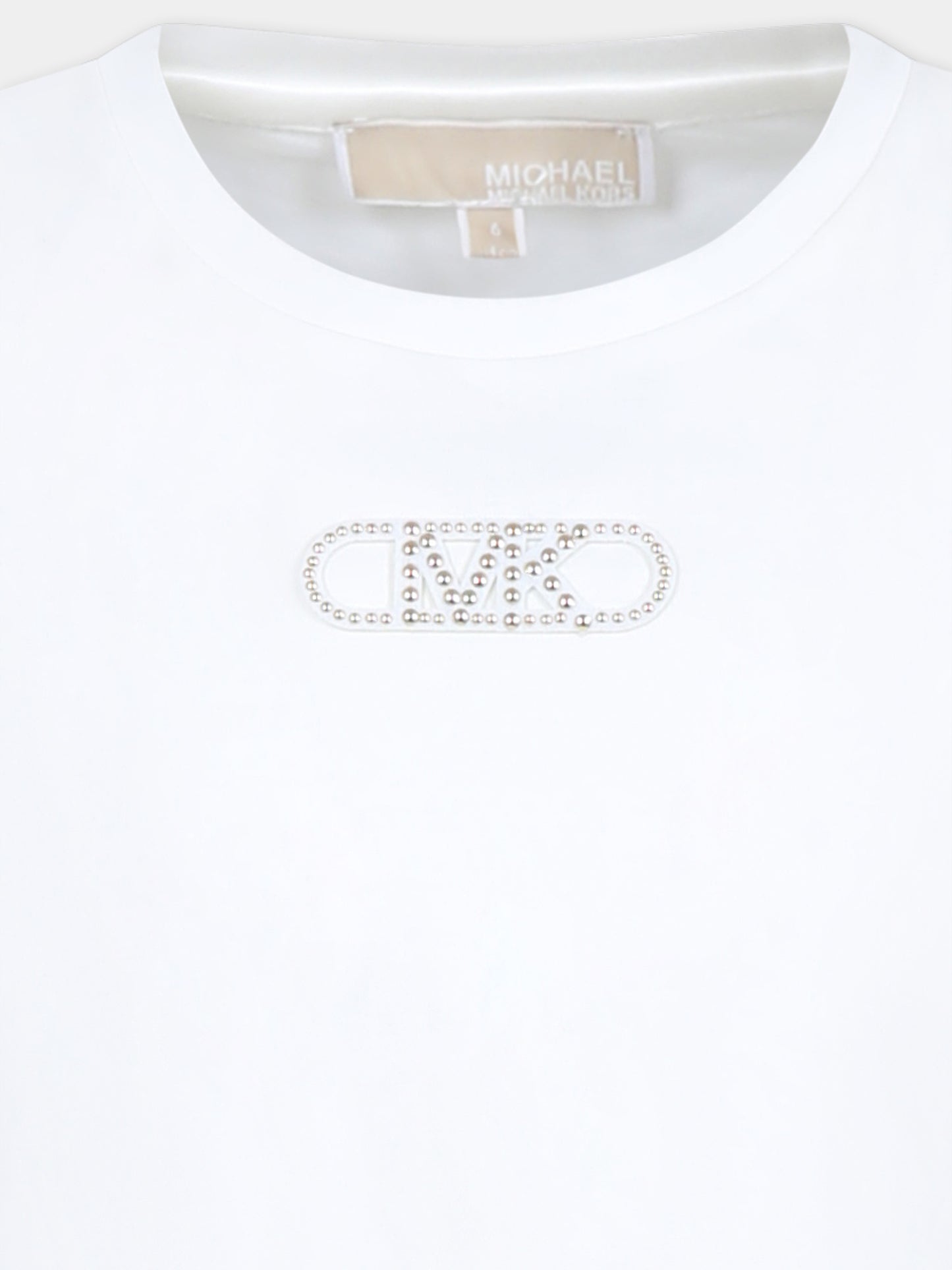 Vestito oro per bambina con logo,Michael Kors,R30343 N81