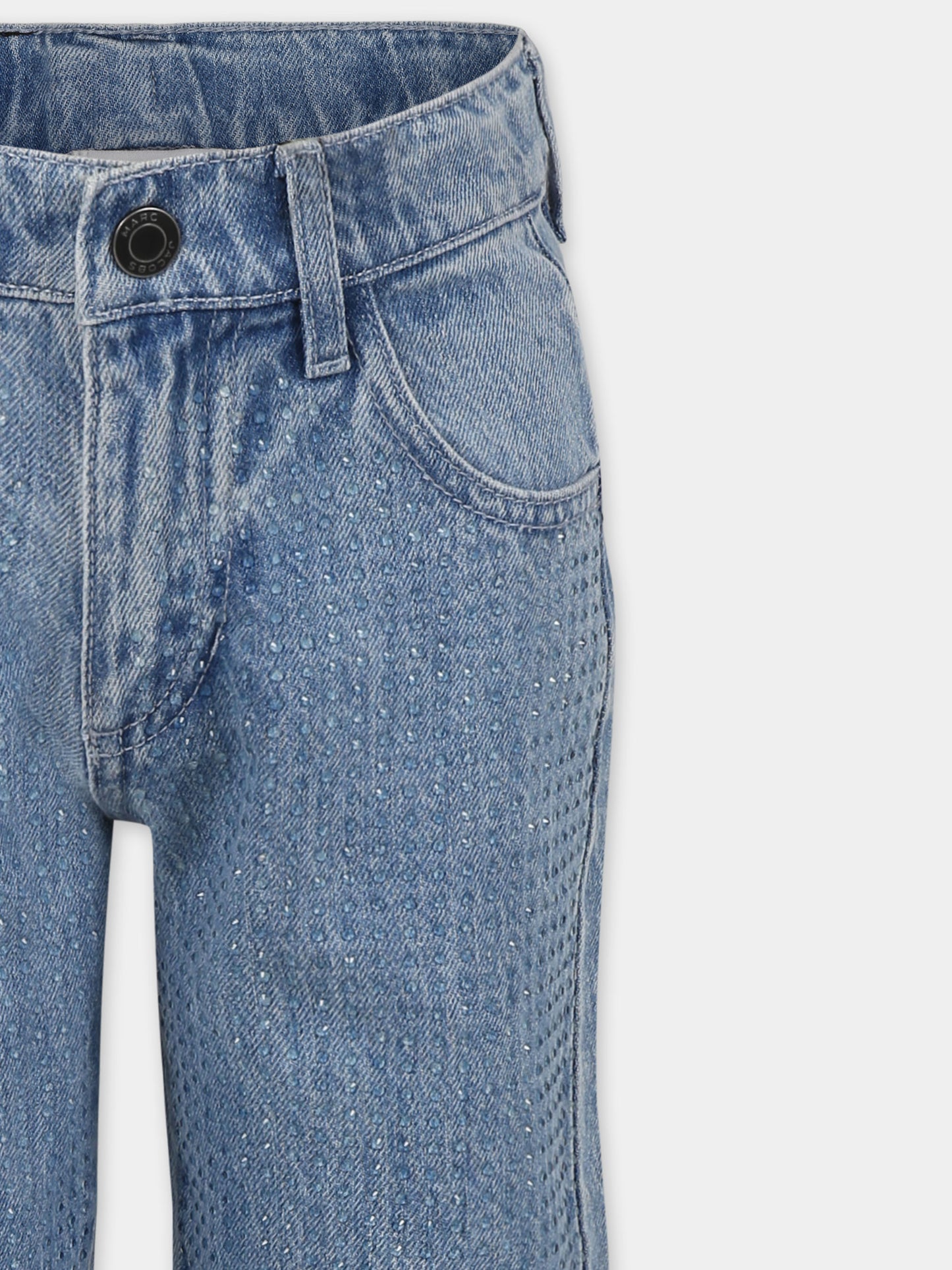 Jeans denim per bambina con strass,Marc Jacobs,W60471 Z10