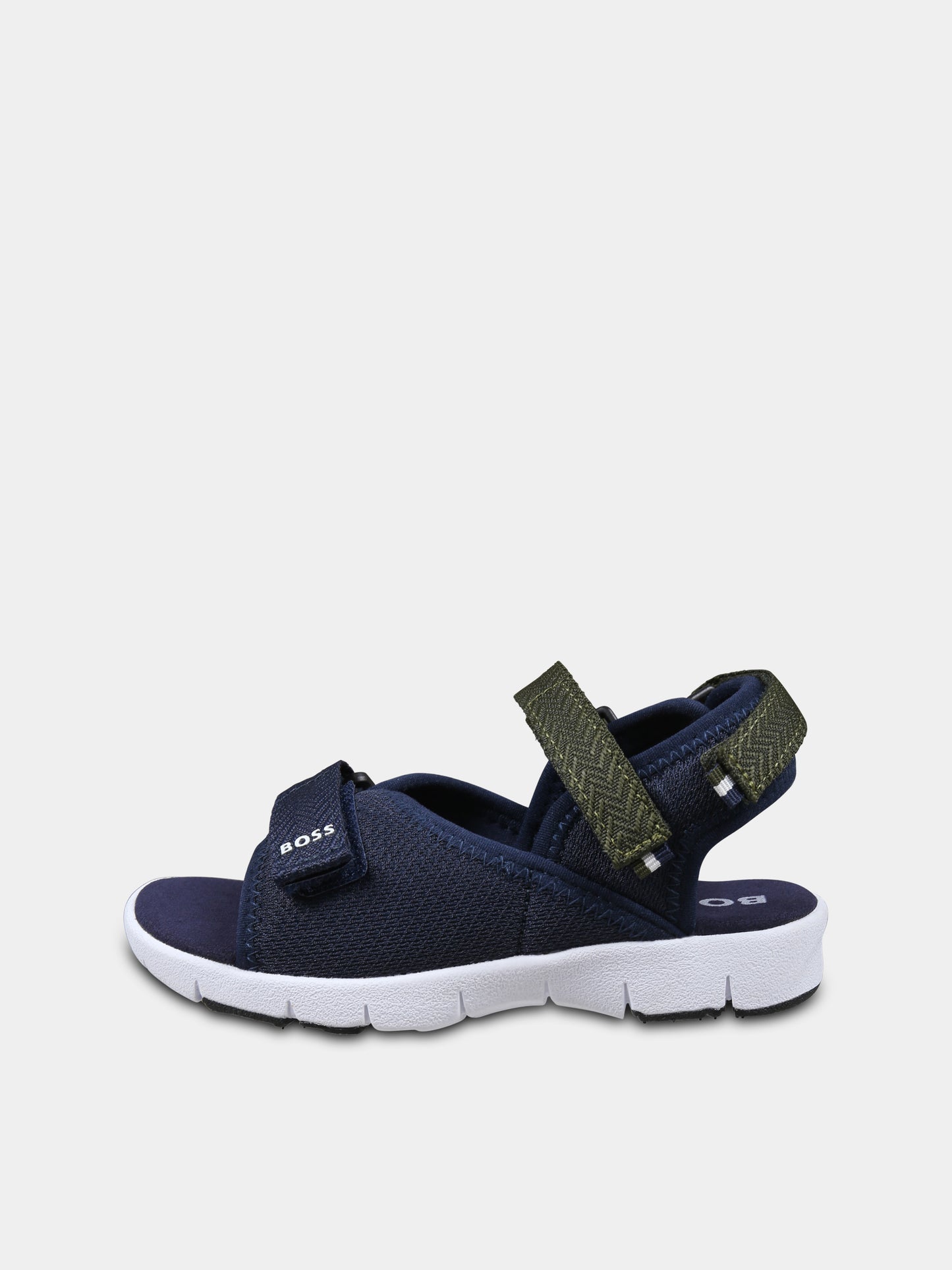 Sandali blu per bambino con logo,Boss,J52159 849