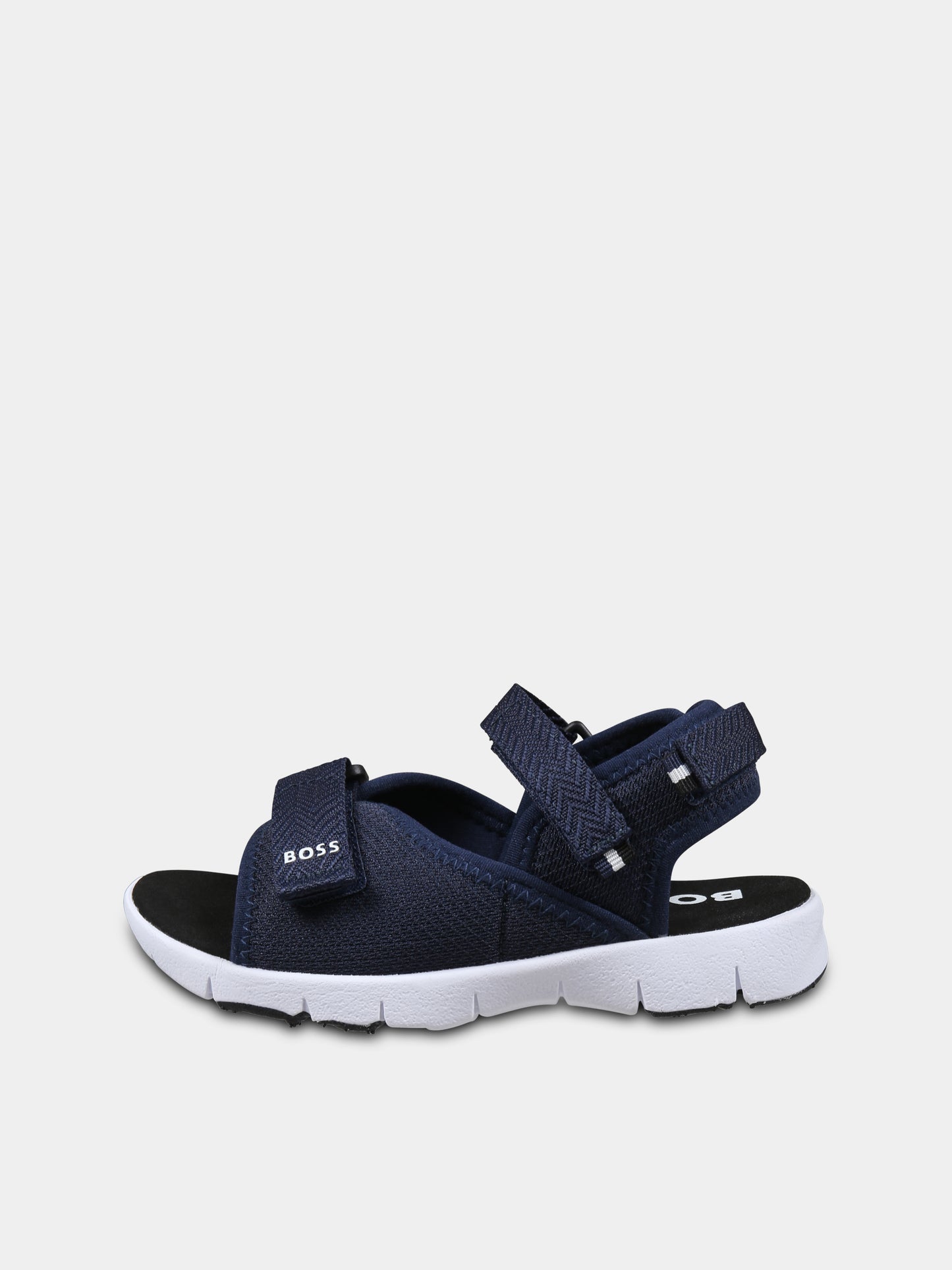 Sandali blu per bambino con logo,Boss,J51654 849