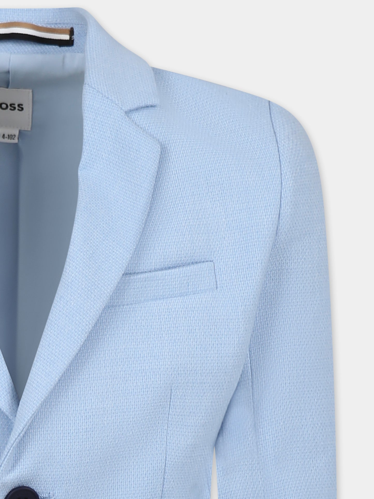 Giacca celeste per bambino,Boss,J52068 887