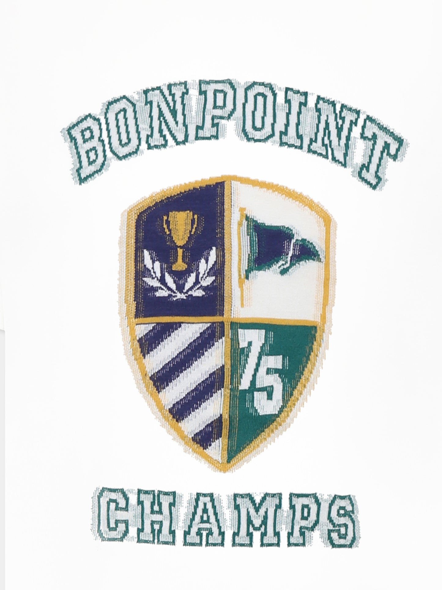 Ivory t-shirt for boy with logo