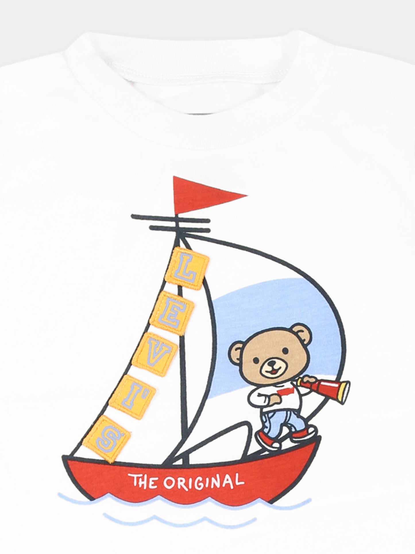 Completo multicolor per neonato con orsetto e logo,Levi's Kids,M326 W1T