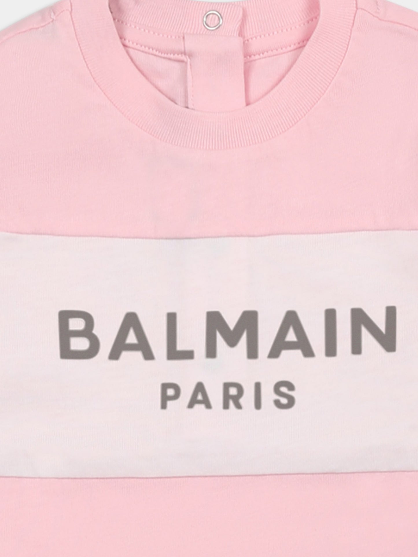 Set tutina rosa per neonata con logo,Balmain Kids,BWB50A Z0082 511AG