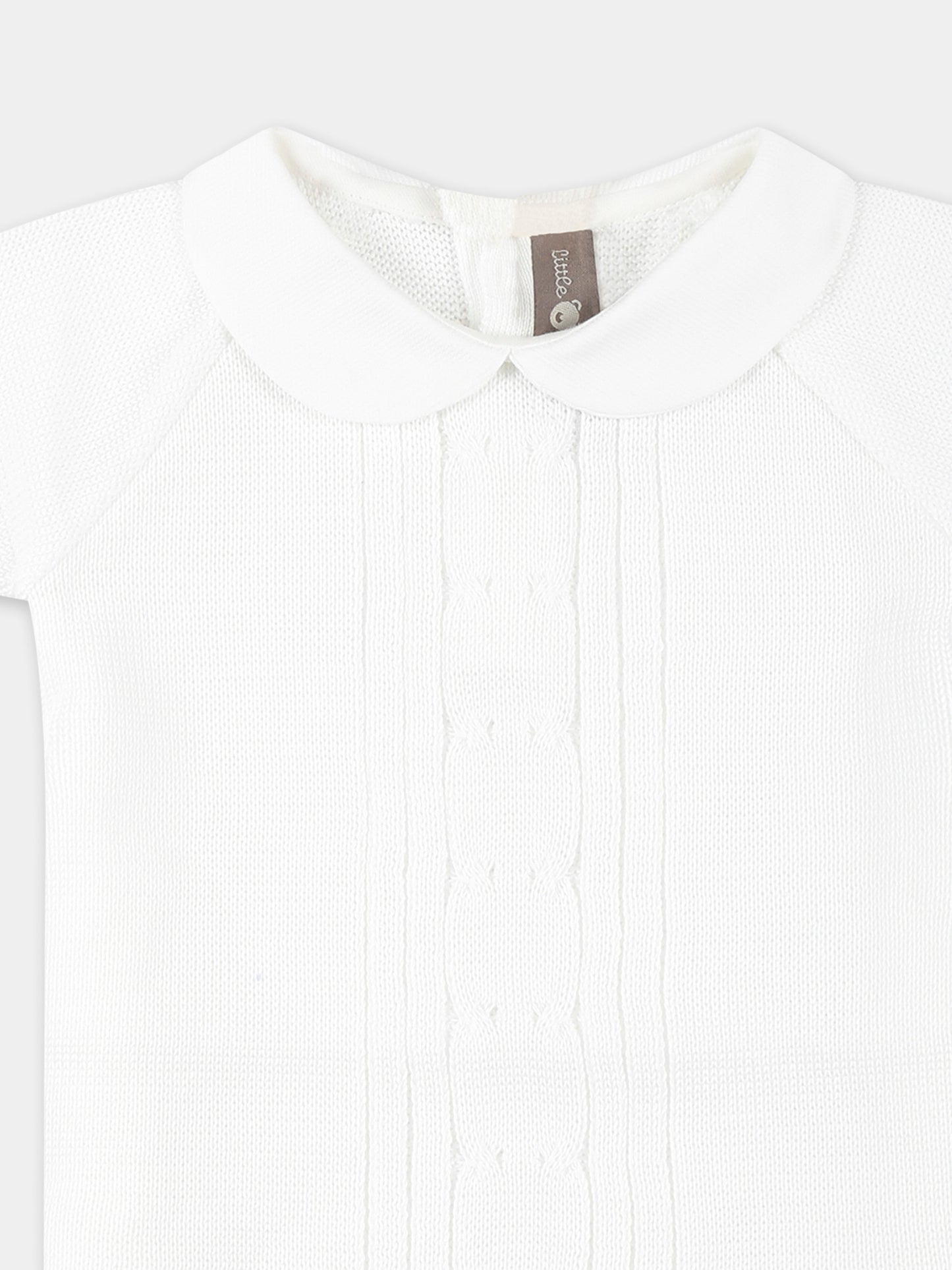 Pagliaccetto bianco per neonati,Little Bear,1113 BIANCO