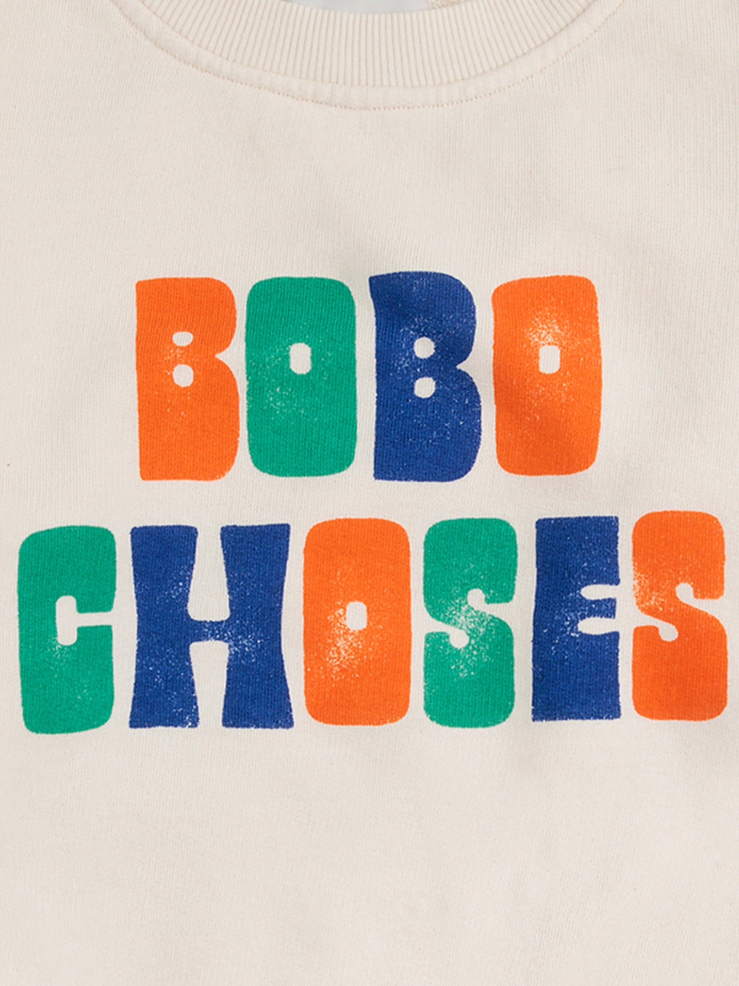 Felpa avorio per bambini con logo,Bobo Choses,B125AC129