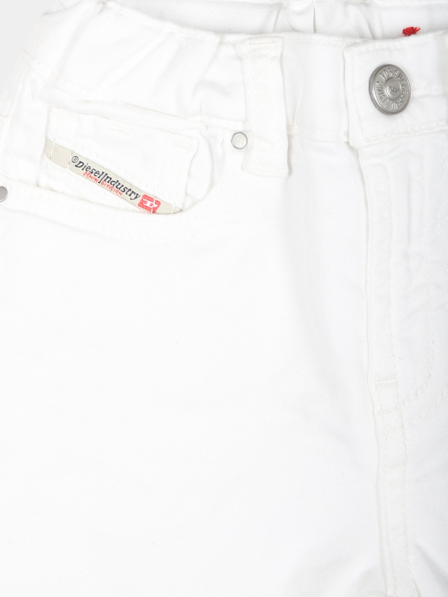 Jeans bianchi per neonati con logo,Diesel,K00322 KXBKU K100