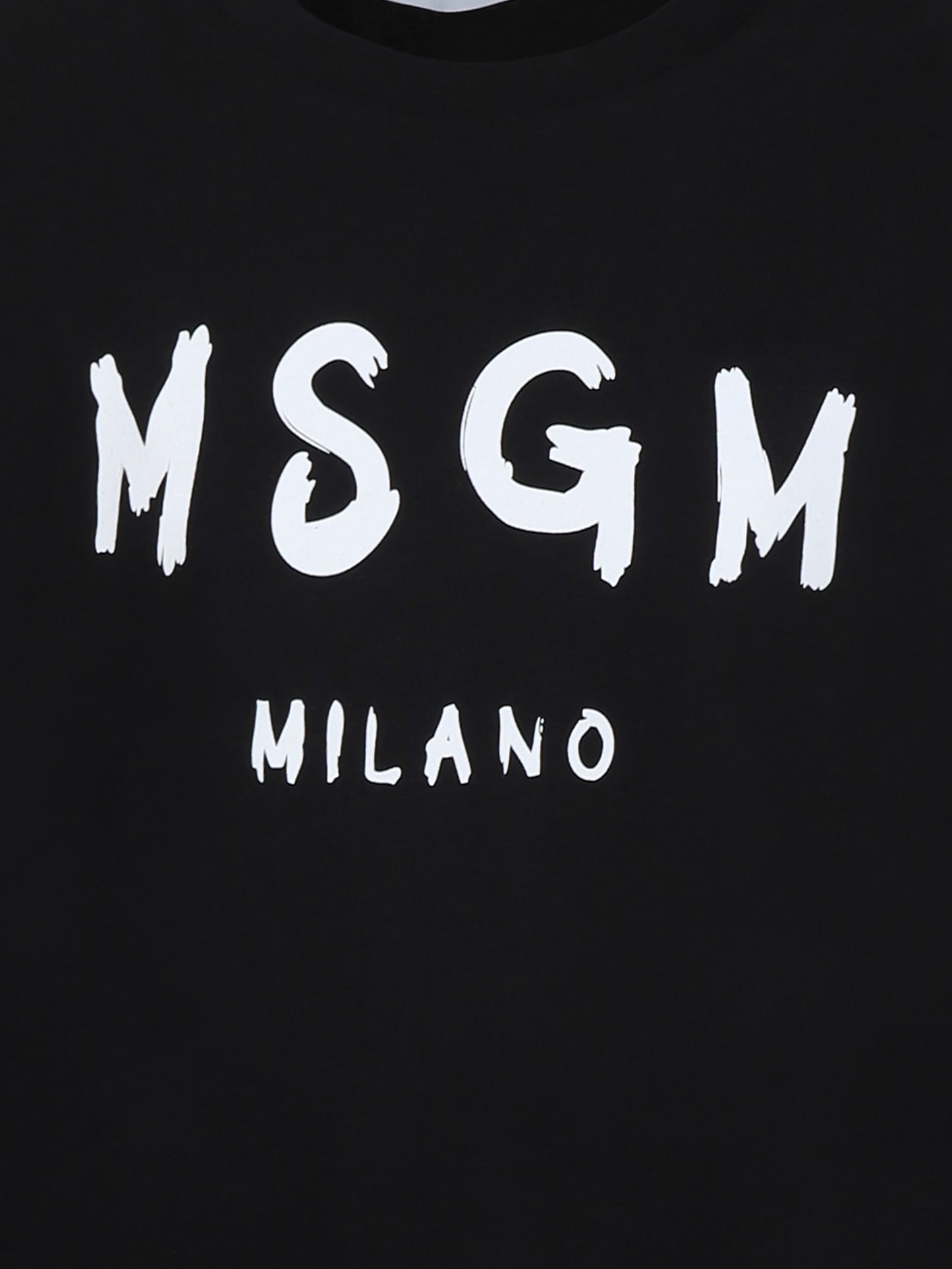 Black t-shirt for kids with logo