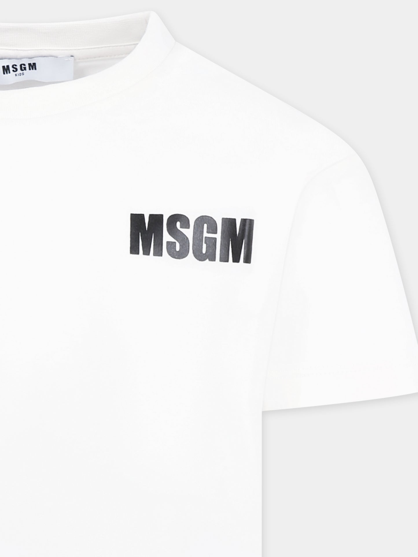 Ivory t-shirt for kids with logo