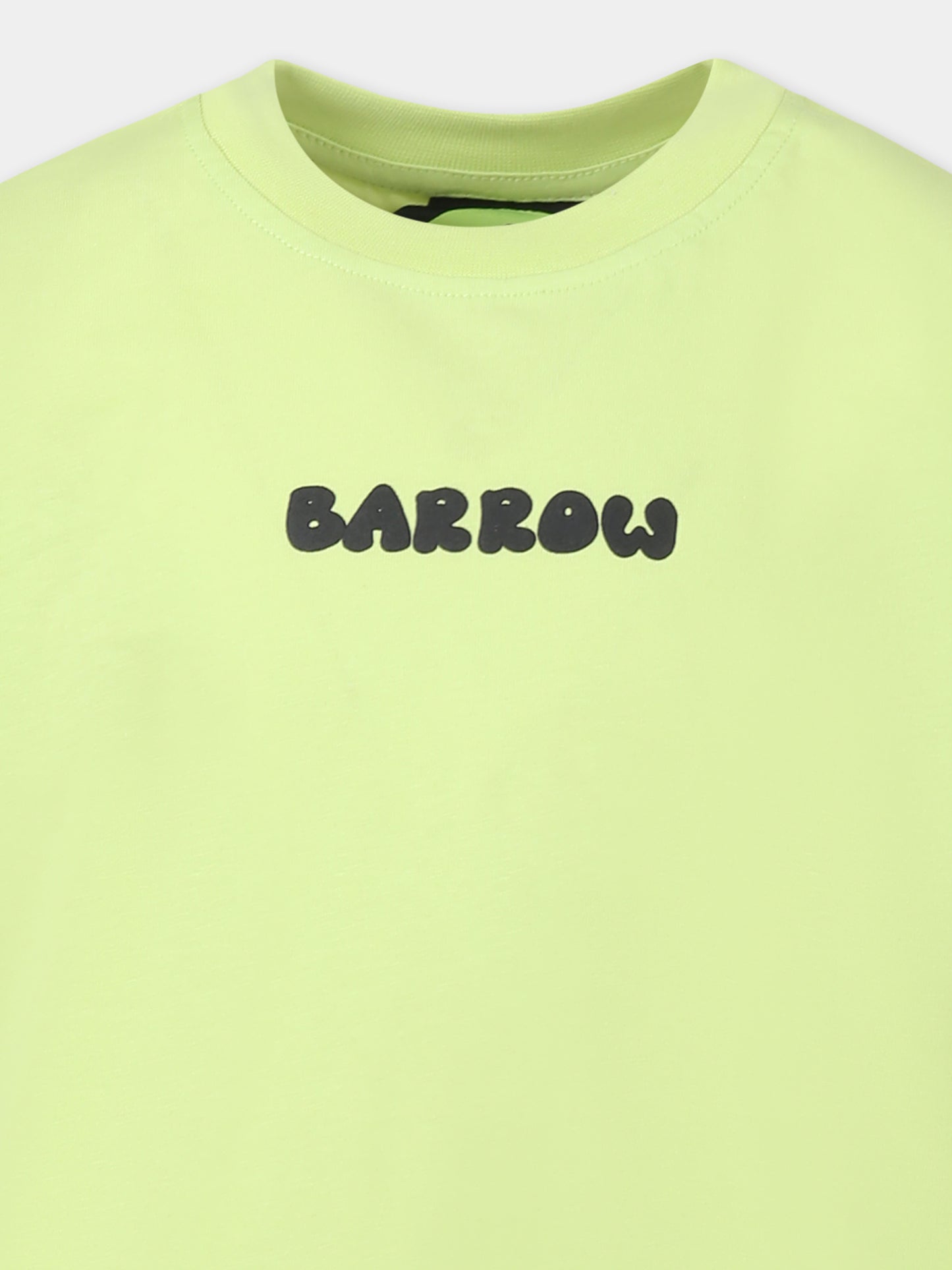 Green t-shirt for kids with logo
