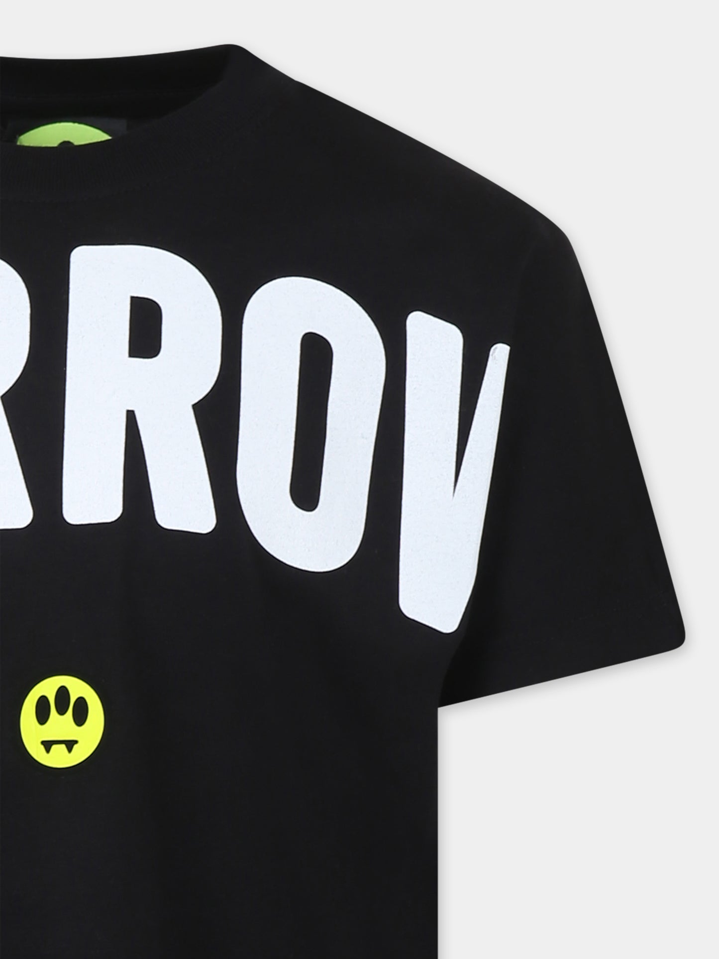 Black t-shirt for kids with logo