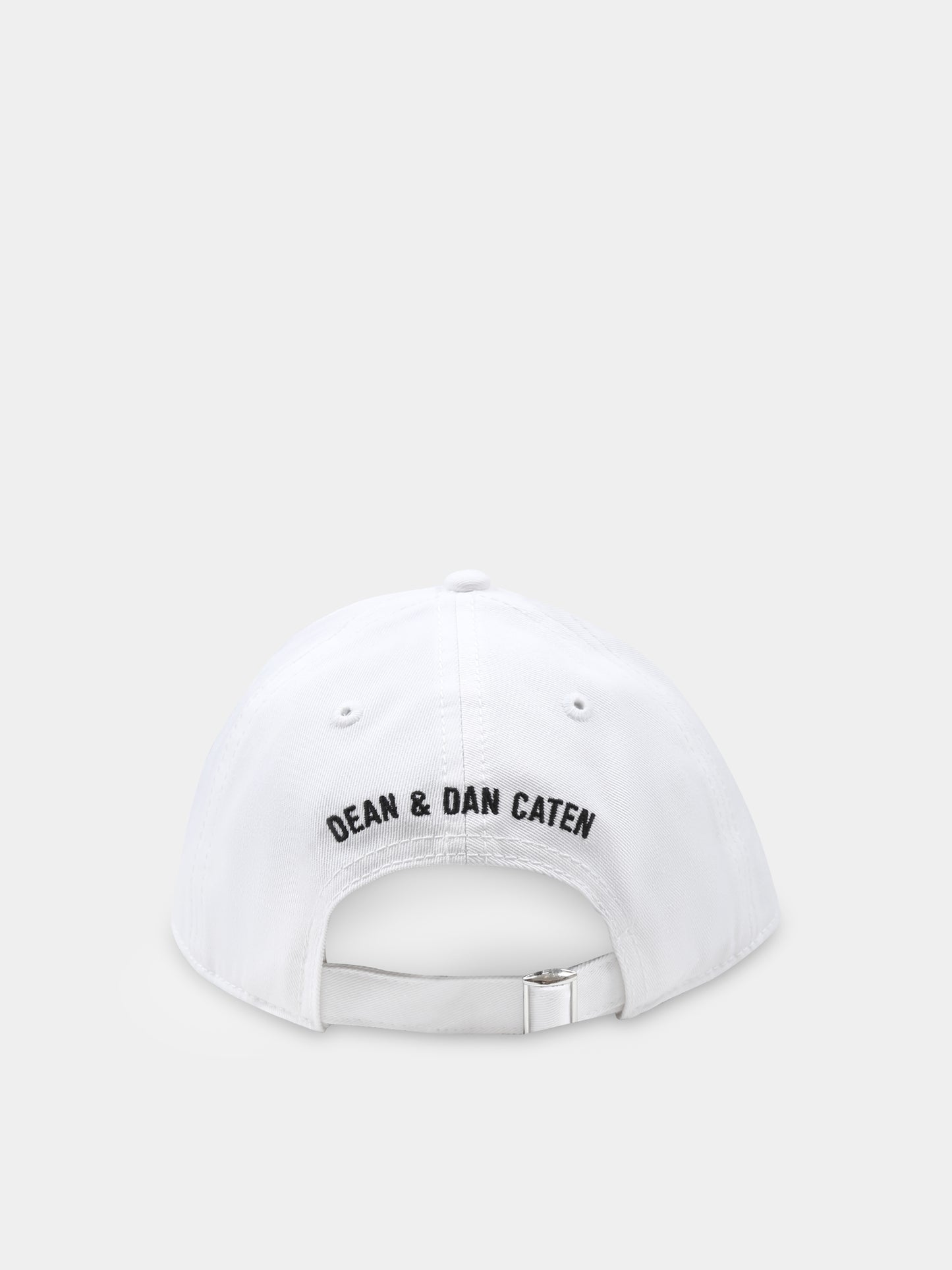 White hat for boy with logo