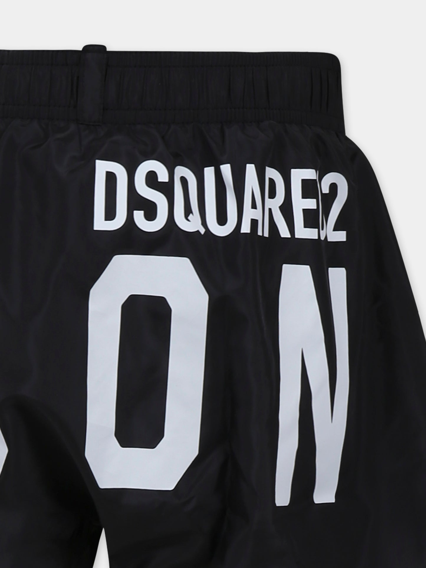 Boxer mare nero per bambino con logo Icon,Dsquared2,DQ1708 D0A9E D2M95M DQ900