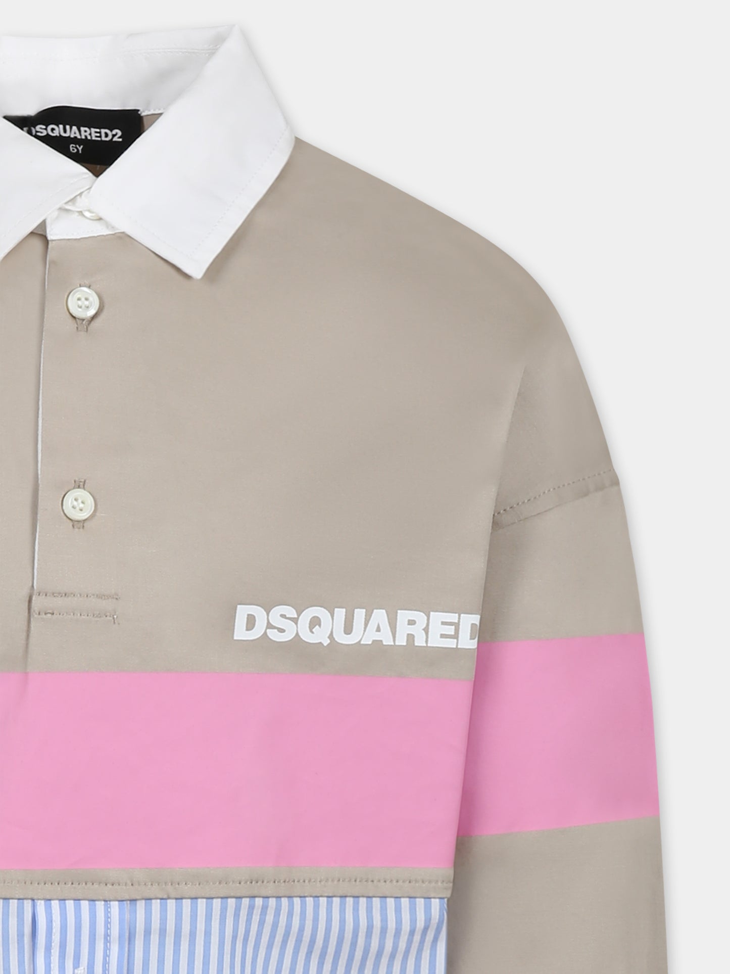 Multicolor shirt for boy with logo