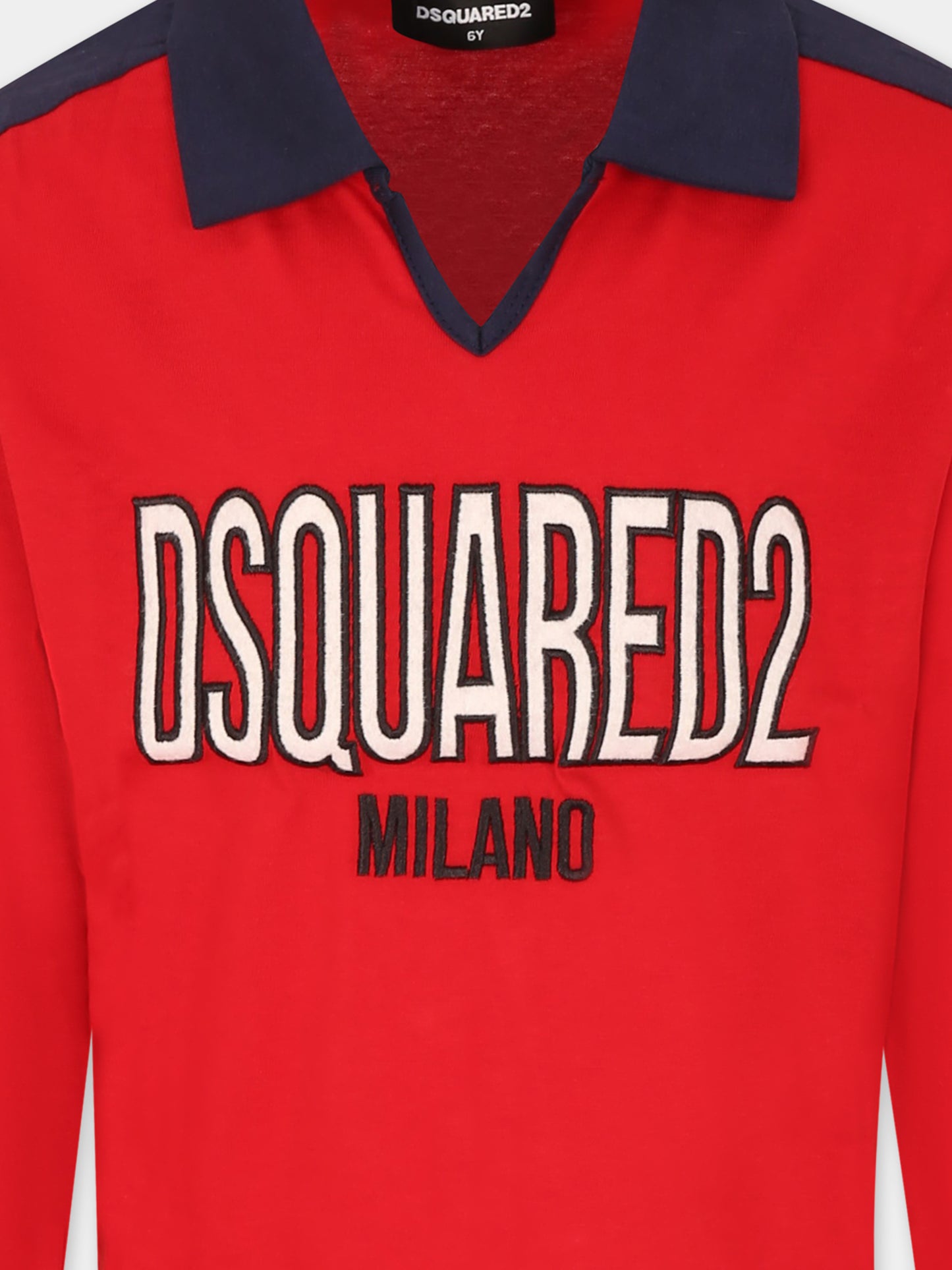 T-shirt rossa per bambino con logo,Dsquared2,DQ2784 D004G D2T1131U DQ405