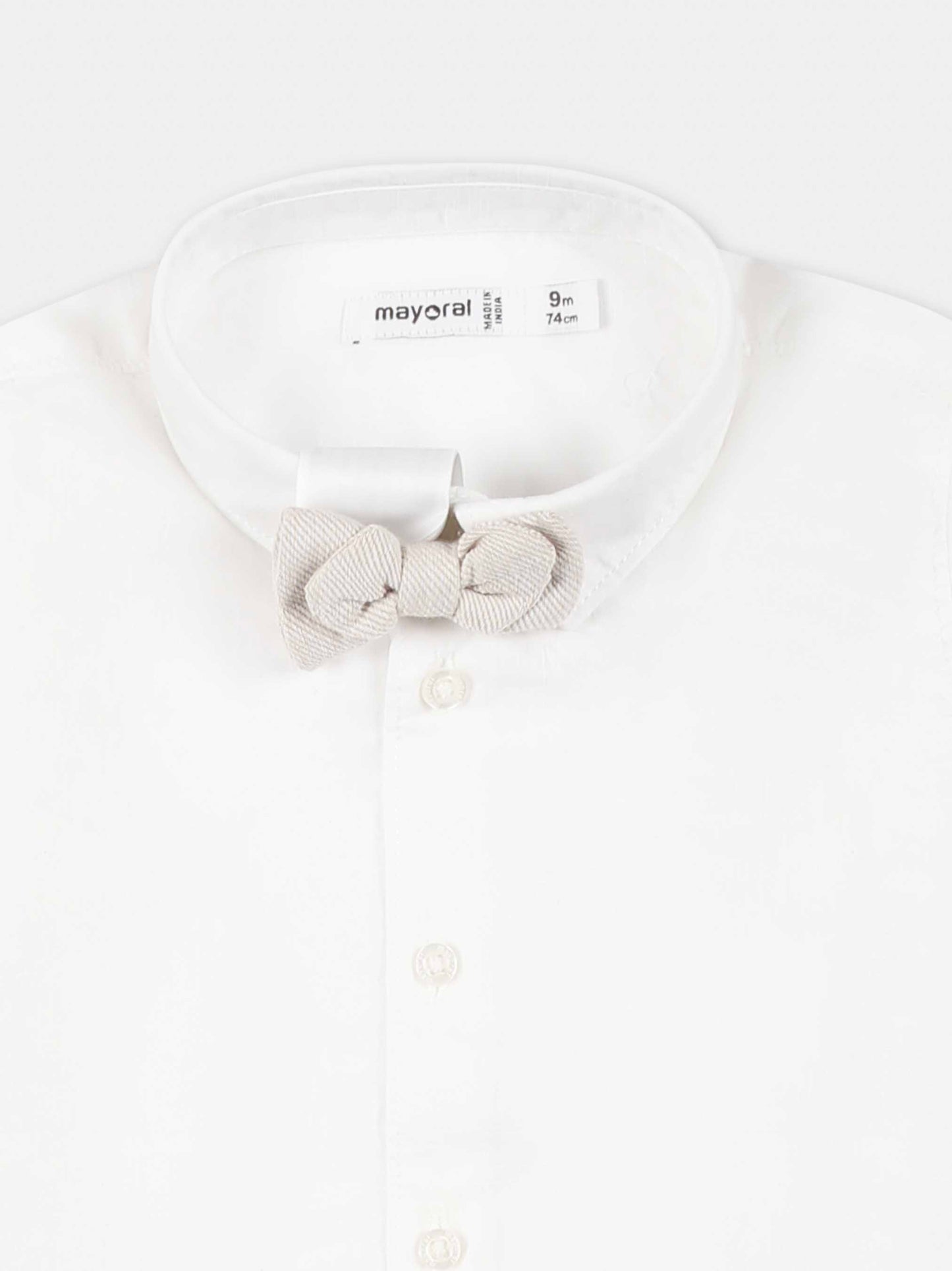 White shirt for baby boy