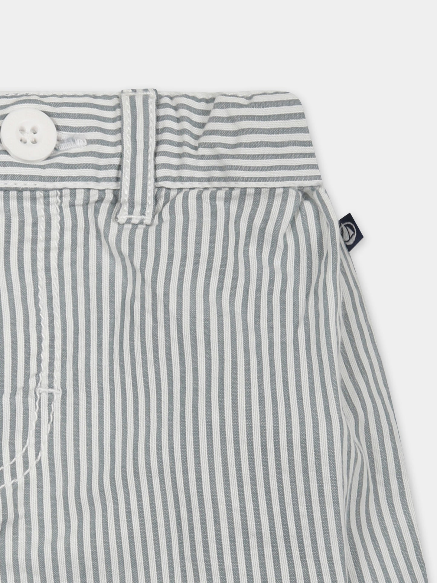 Green shorts for baby boy with logo