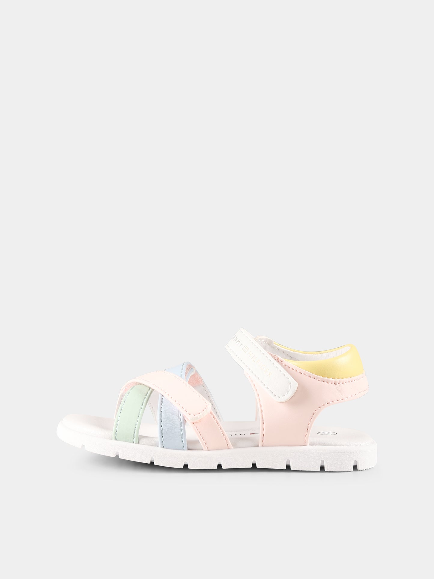 Sandali multicolor per bambina con logo,Tommy Hilfiger Junior,T1A2 33772 0326Y913