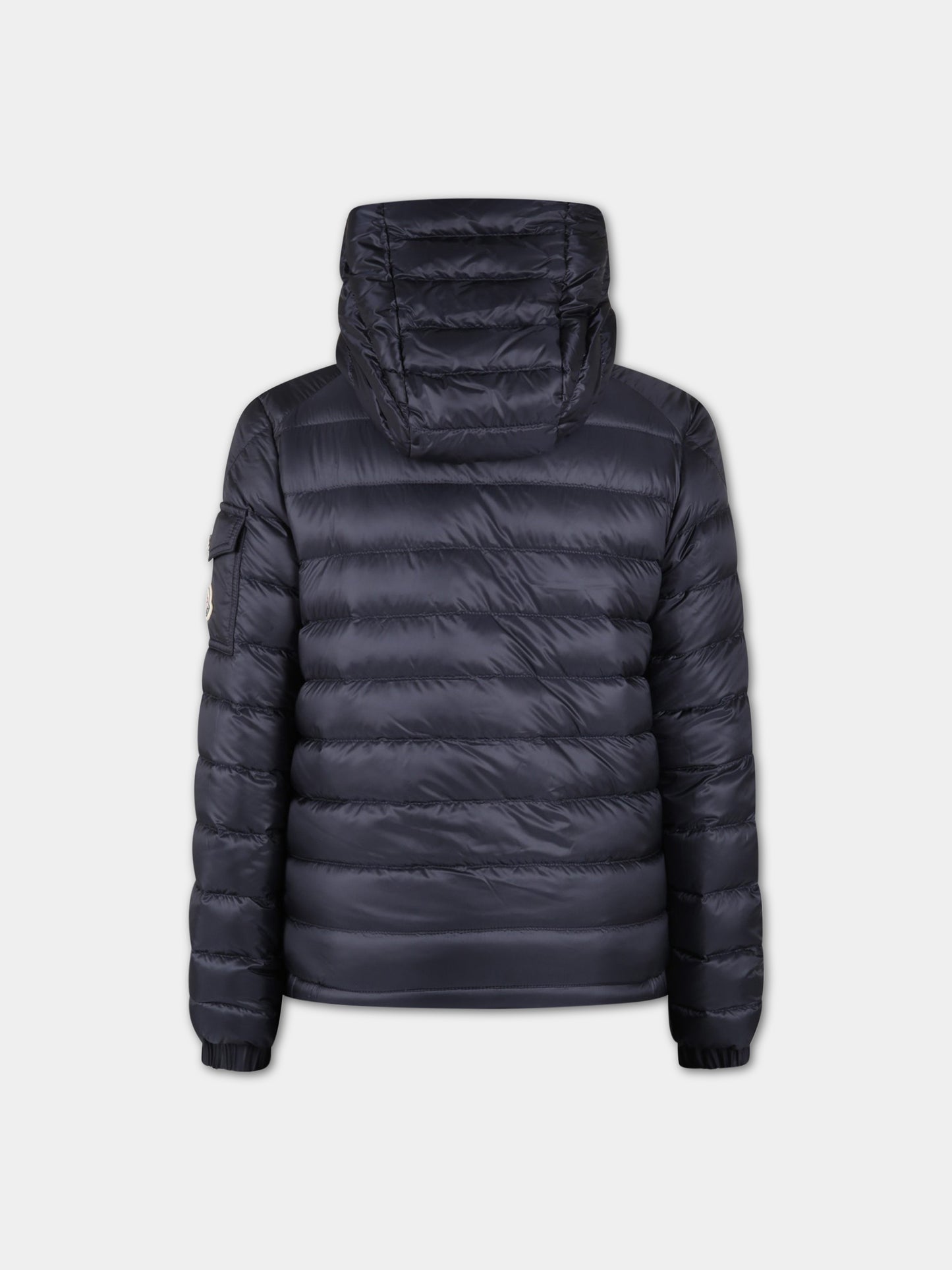 Piumino Lauros blu per bambino con patch logato,Moncler Kids,954 1A00011 53048 778