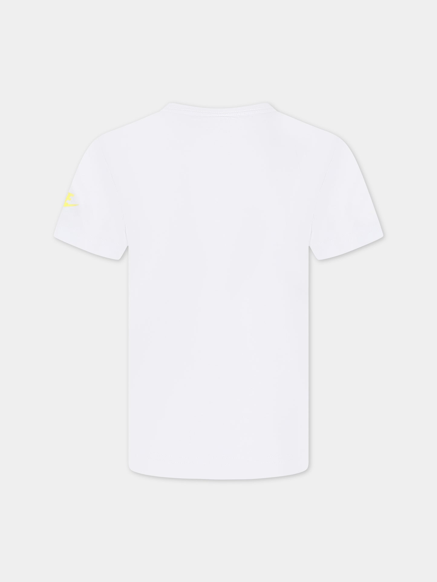 T-shirt bianca per bambino con logo e scritta Just do it ,Nike,86K524 001