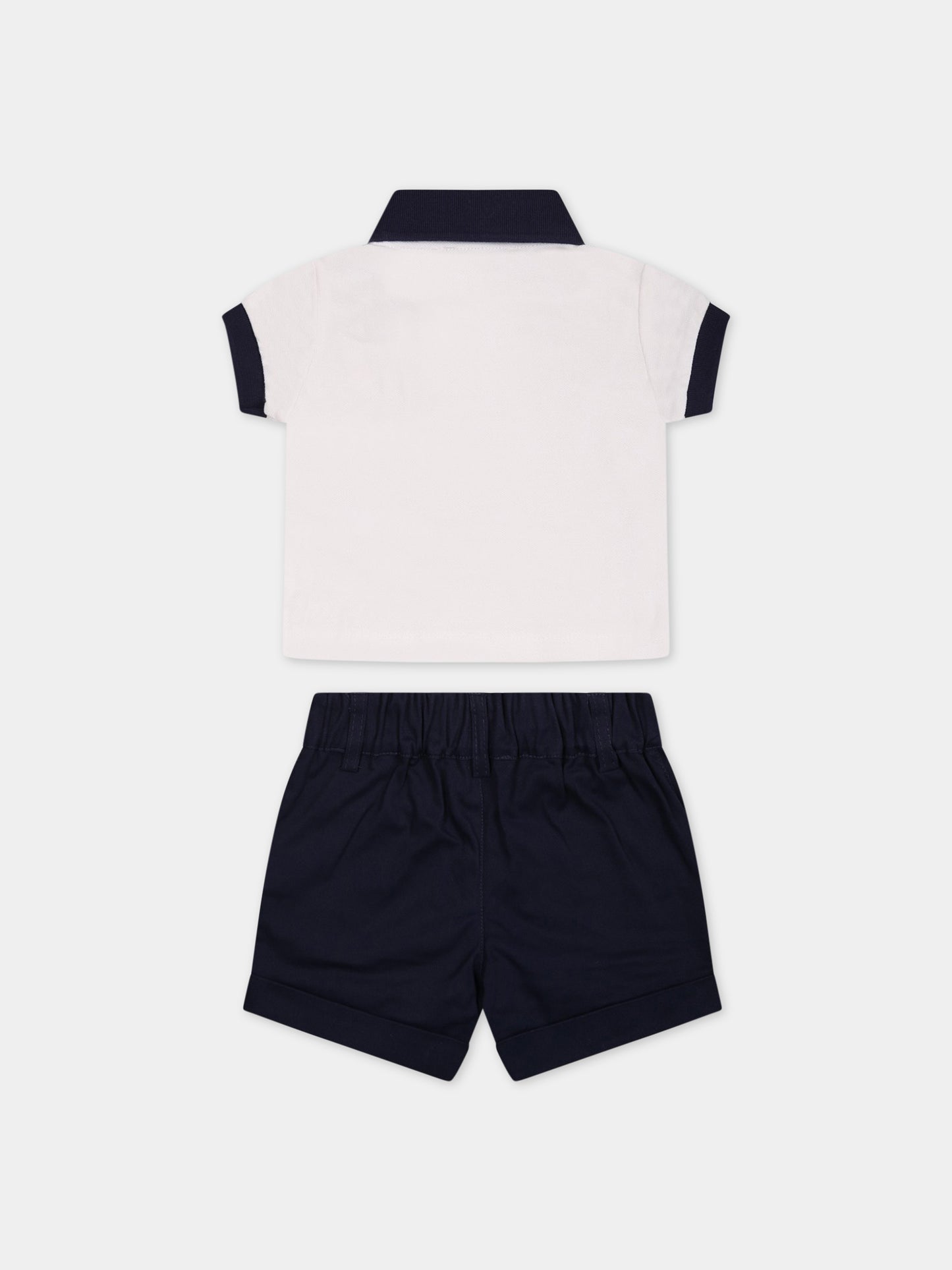 Completo multicolor per neonato con Teddy Bear e logo,Moschino Kids,MUG00S LPC04 84017