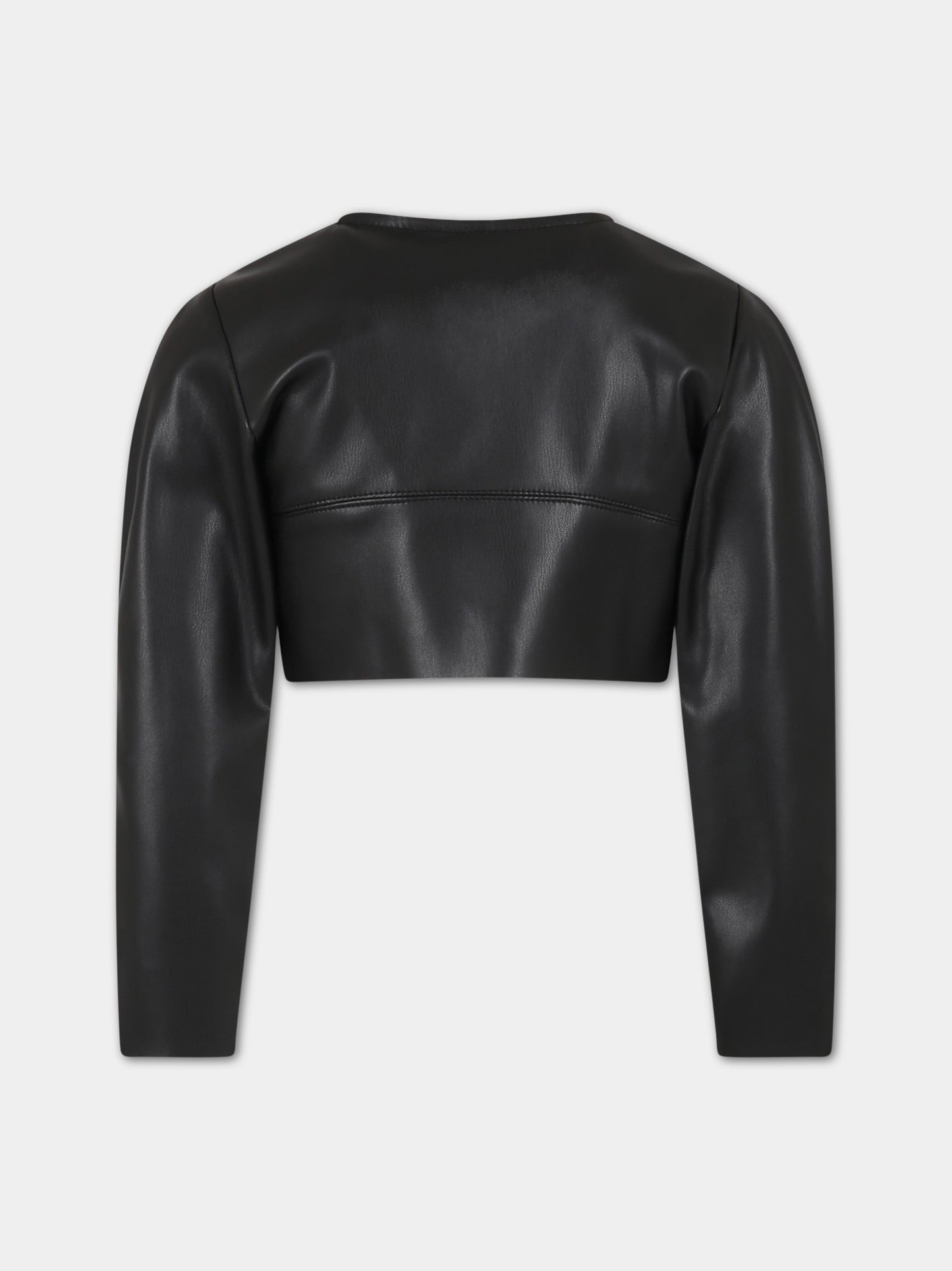 Giacca nera per bambina,Monnalisa,71A102 1404 0050