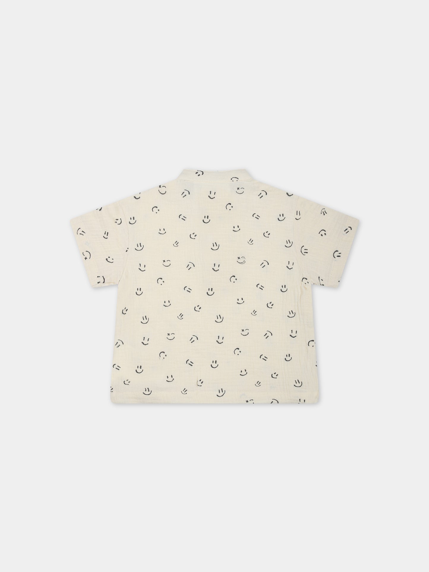 T-shirt bianca per neonati con smile,Molo,6S23A212 6723