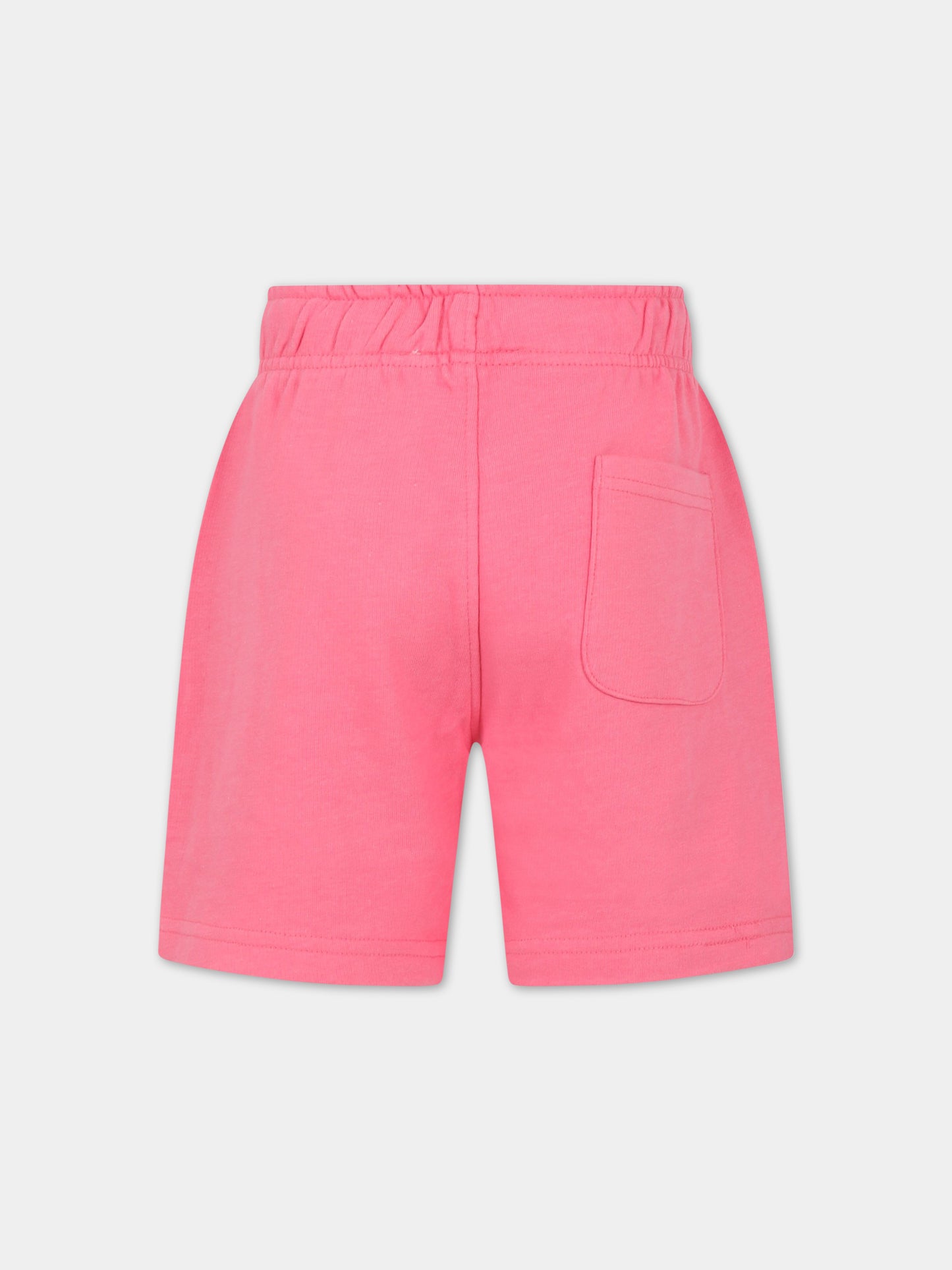 Shorts rosa per bambina con simbolo della pace,Molo,6S23H203 2705