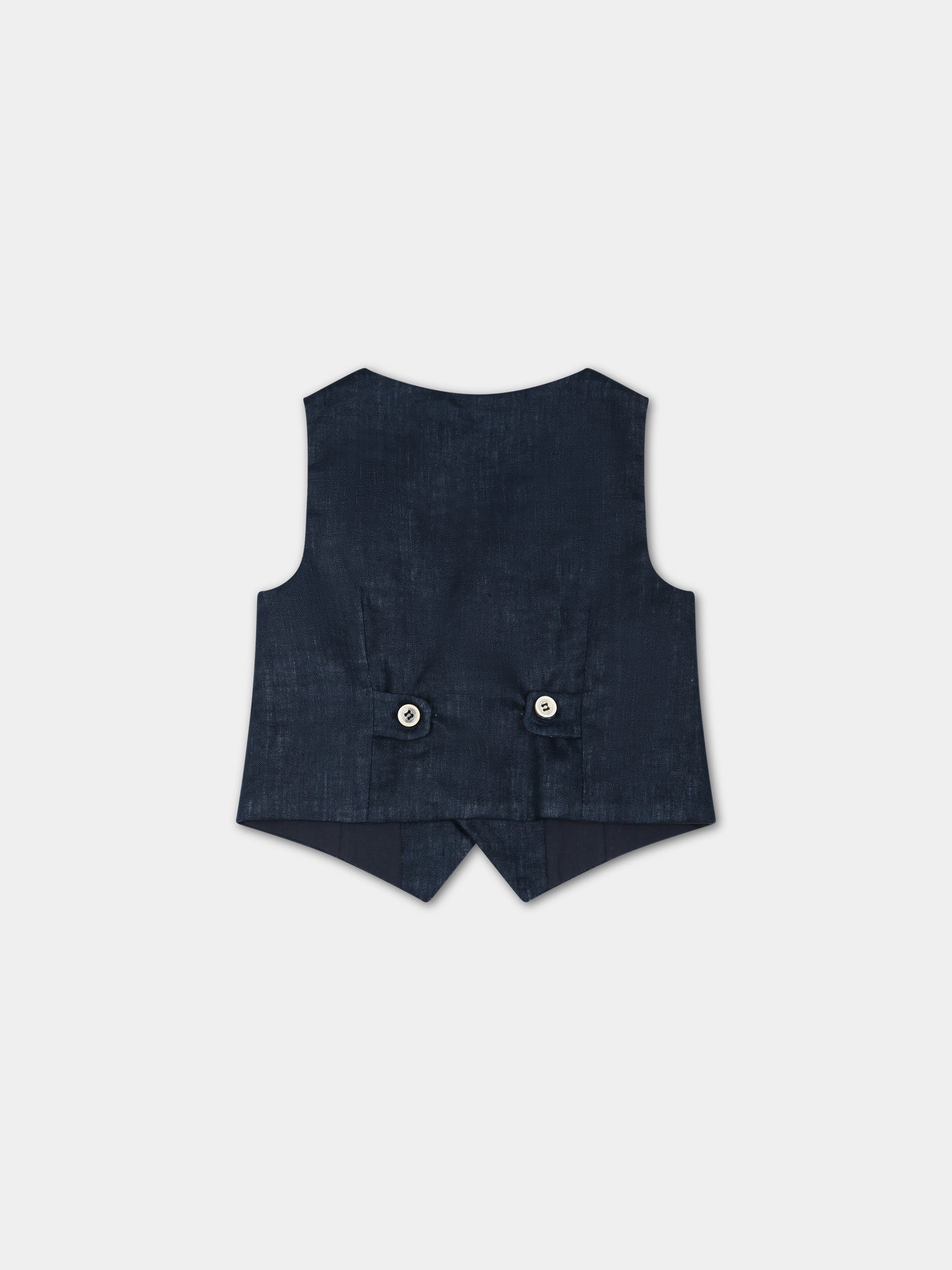 Panciotto blu per neonato,La Stupenderia,CJGL91D16 S09