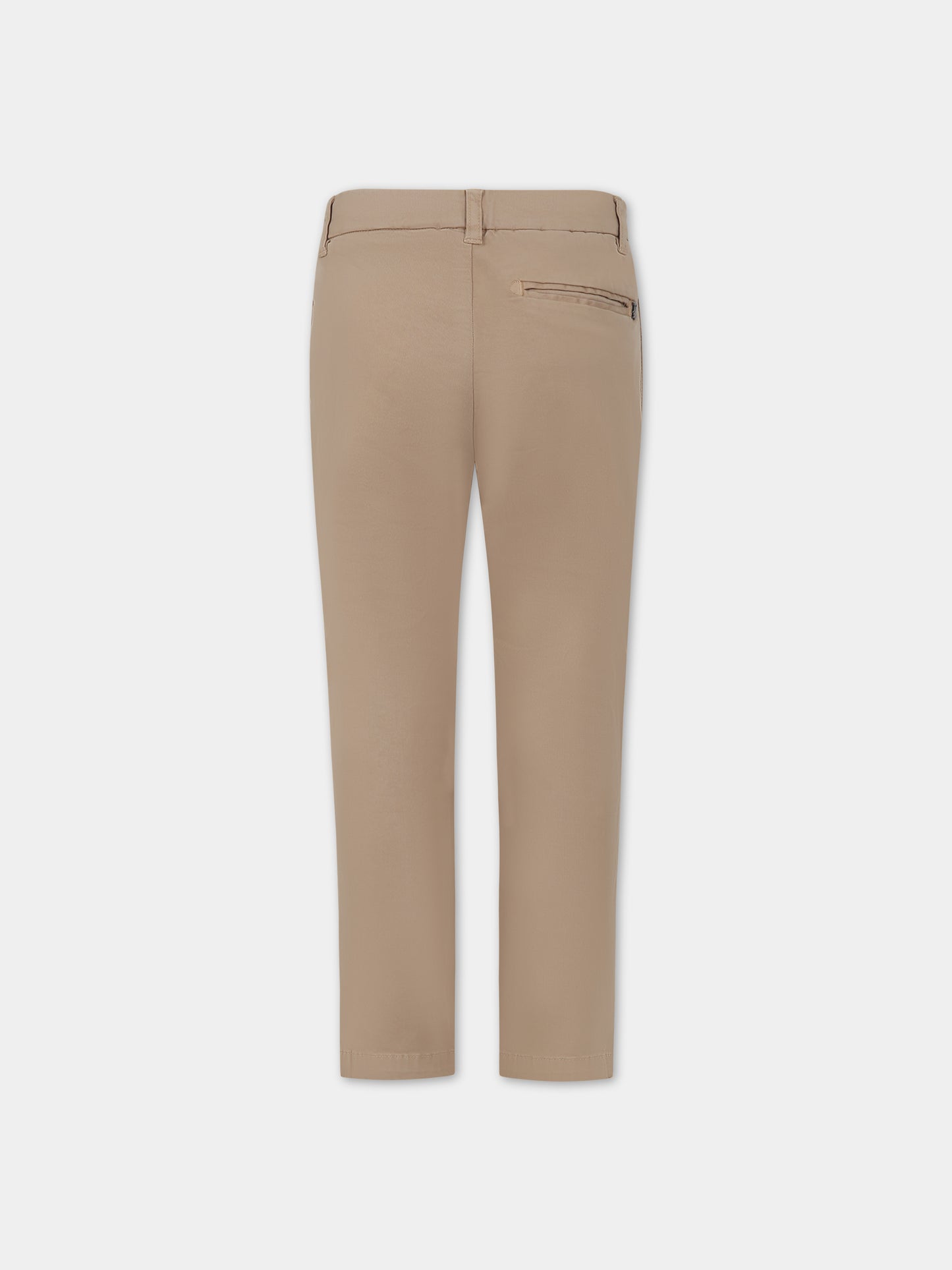 Pantaloni beige per bambino con logo,Dondup Kids,DMPA251 CE234 6006