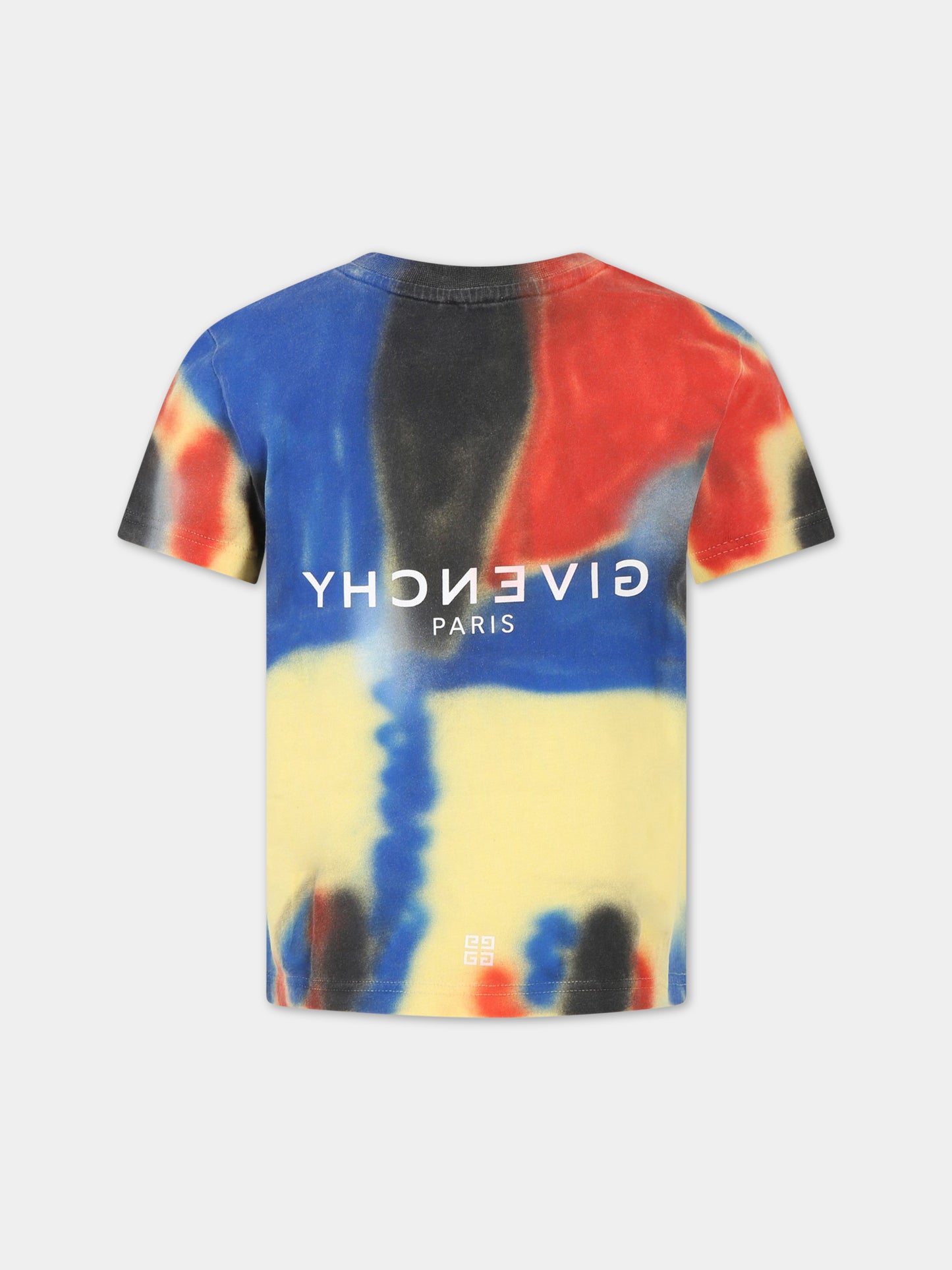 T-shirt multicolor per bambino con logo,Givenchy Kids,H25416 Z41