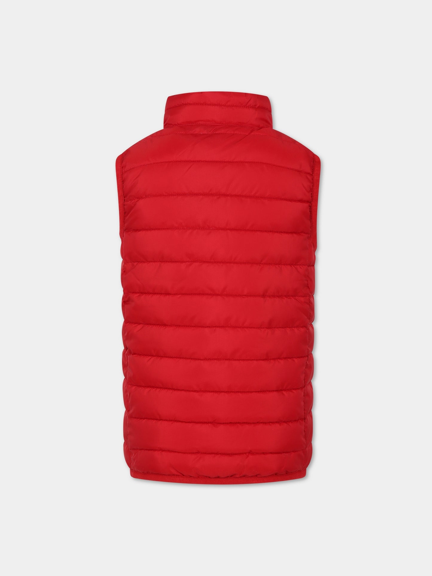 Gilet rosso per bambino con logo,North Sails,701897 000 0230