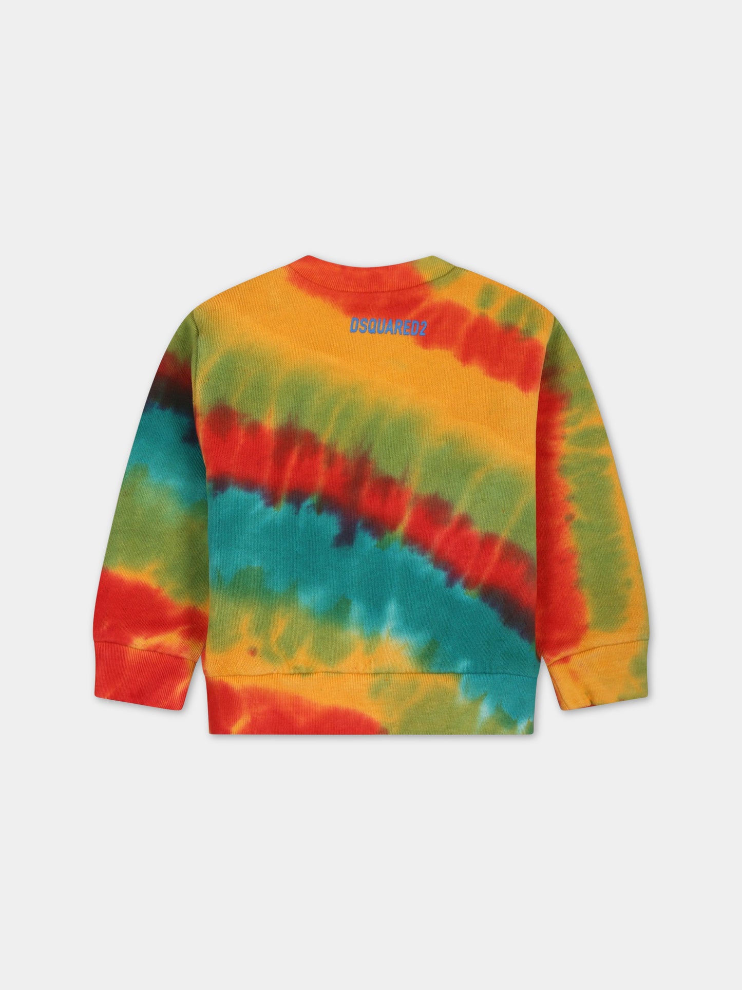 Felpa multicolor per neonato con logo,Dsquared2,DQ1602 D0A3T DQ255