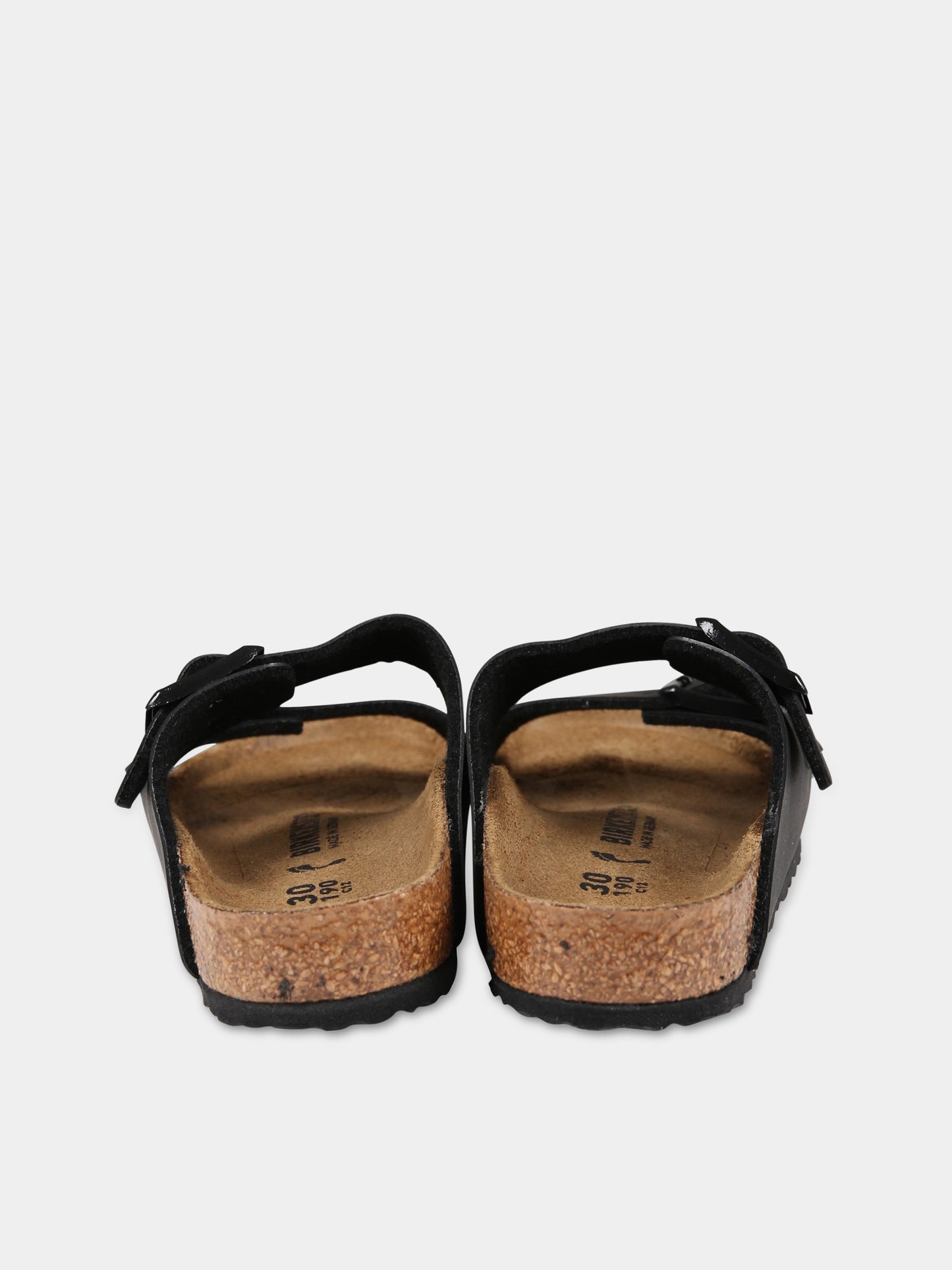 Sandali neri Arizona Eva per bambino con logo,Birkenstock,555123