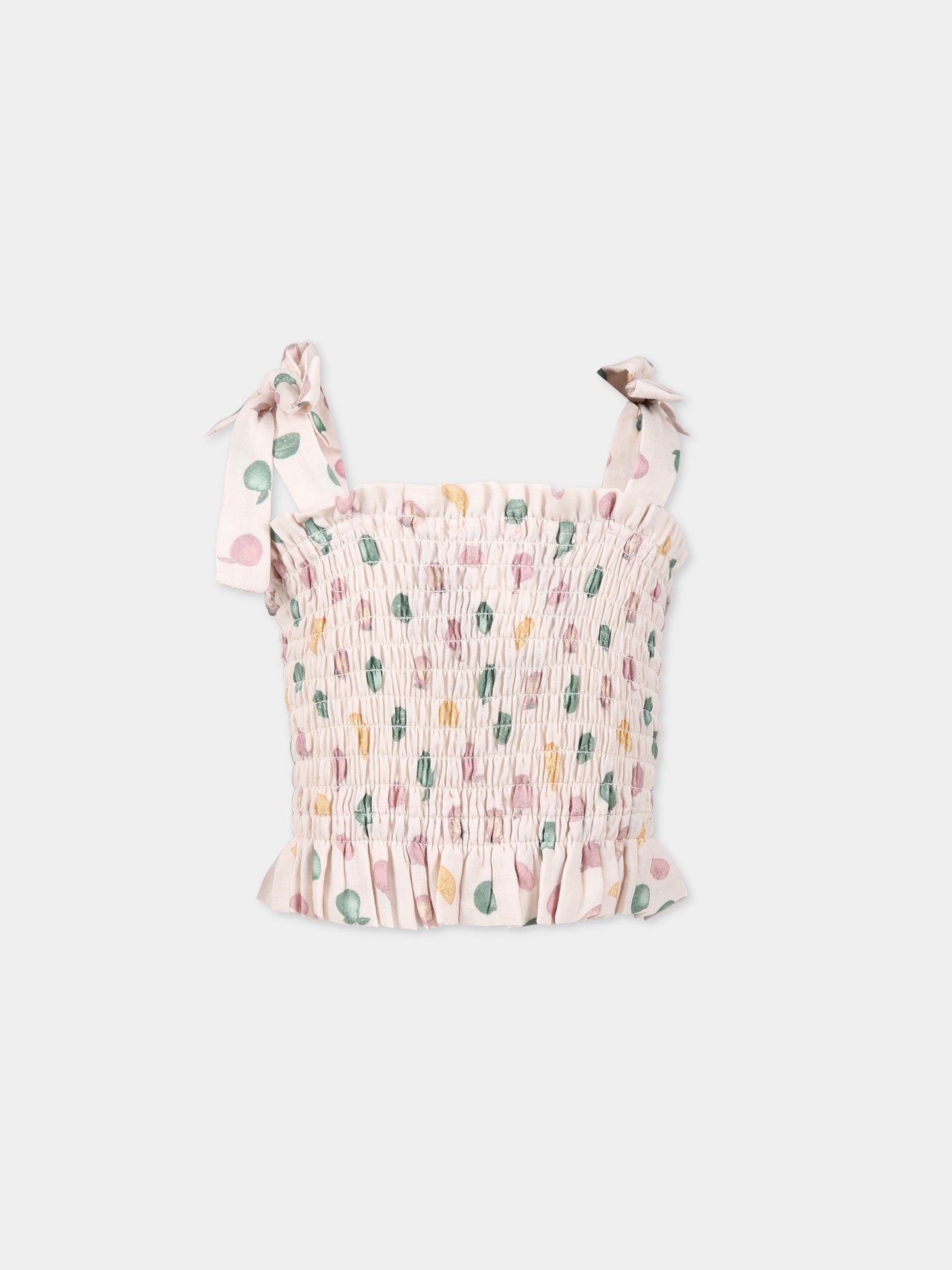 Top rosa per bambina con stampa frutta,Coco Au Lait,14COCO1036