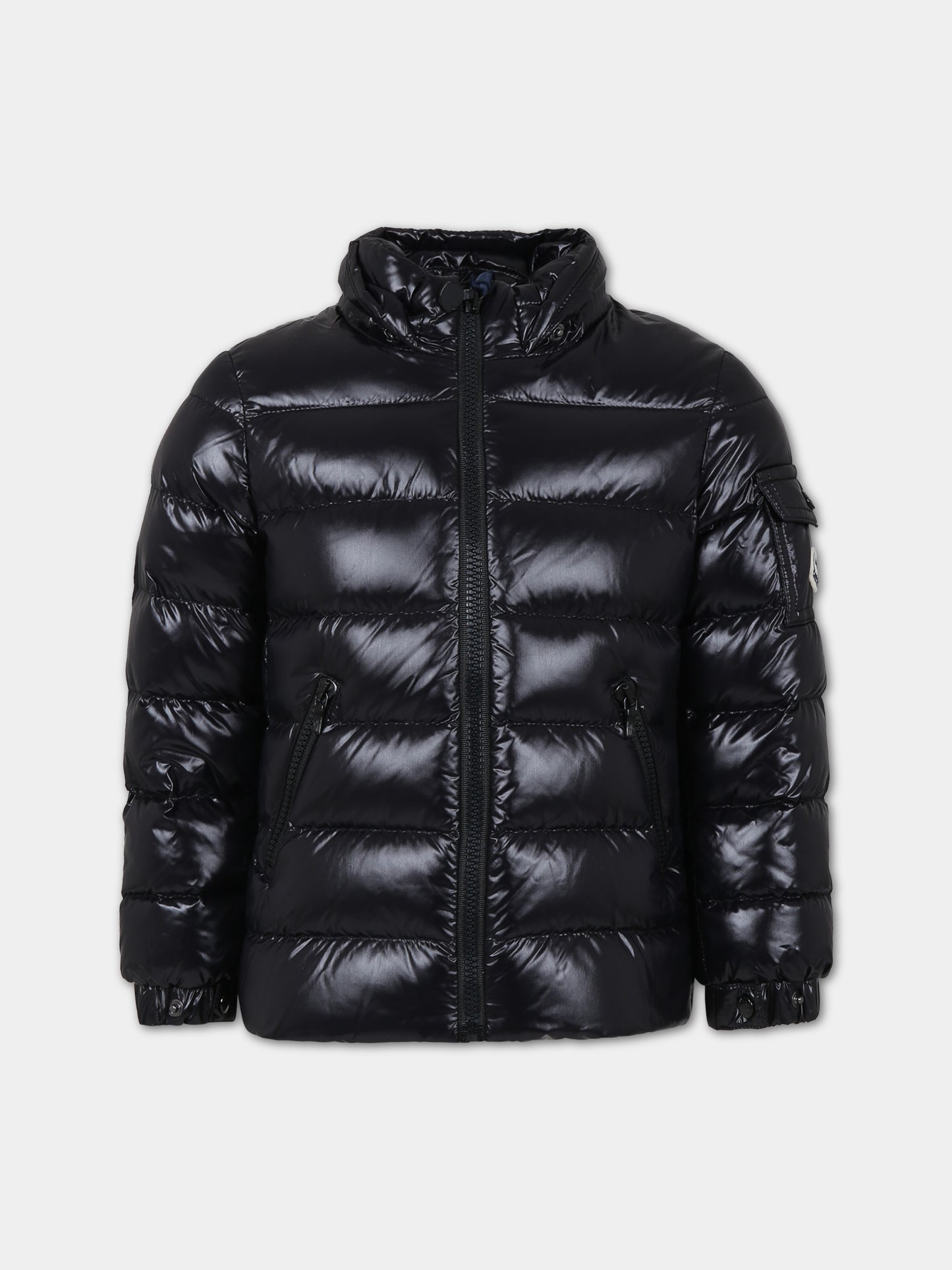 Piumino Bady nero per bambina con logo,Moncler Kids,954 1A52710 68950 999