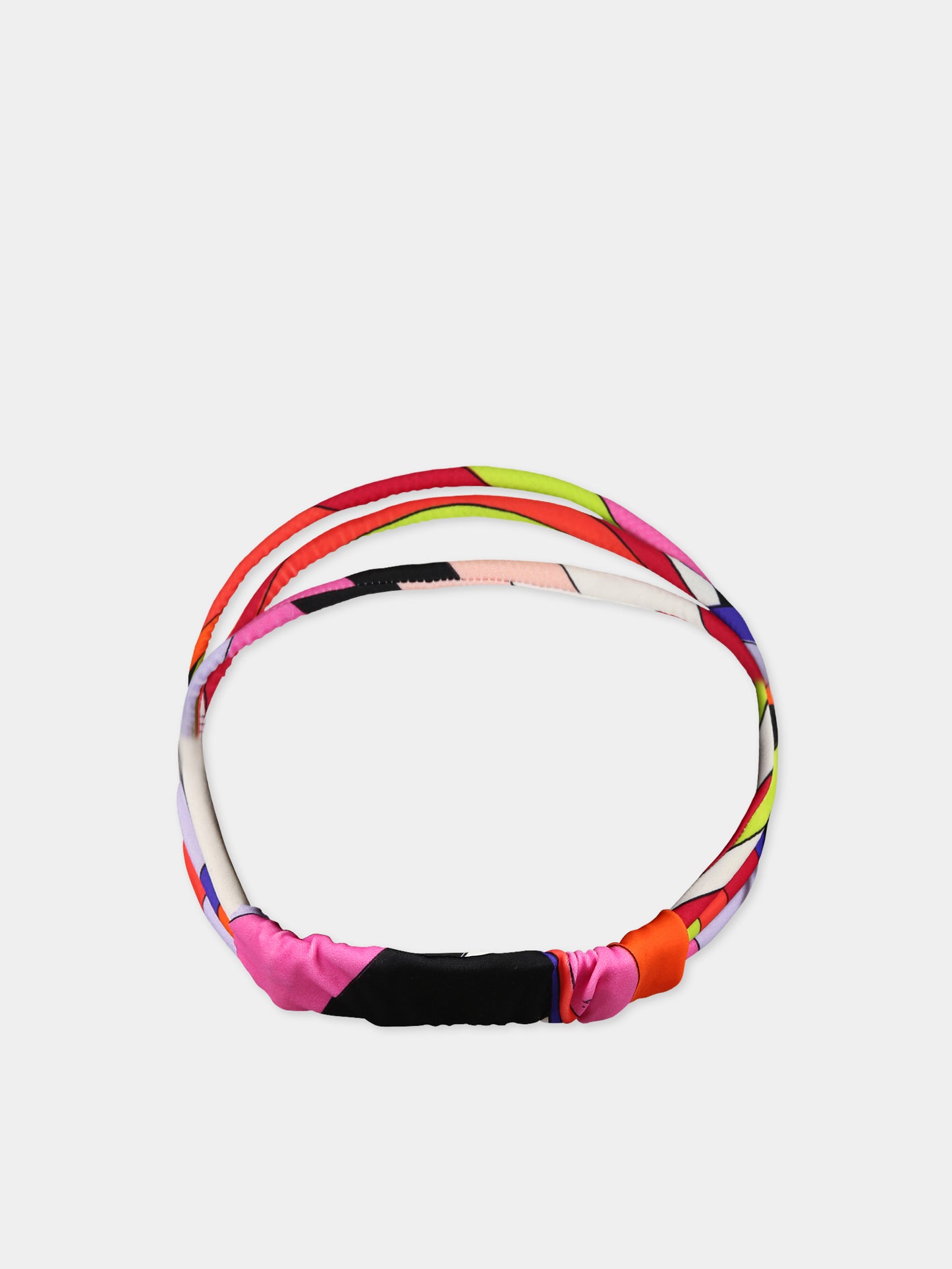 Fascia multicolor per bambina con logo,Emilio Pucci Junior,PT0A33 J0309 999NE