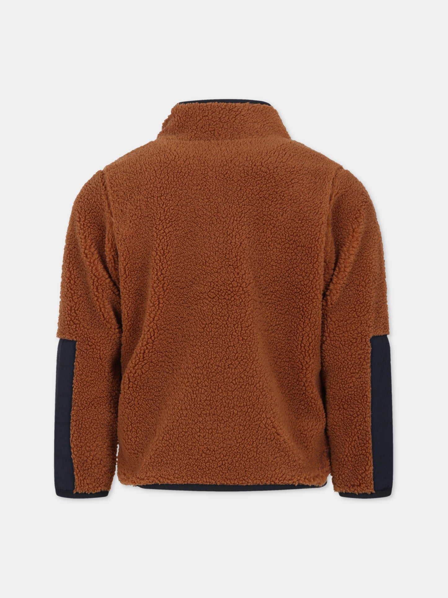 Felpa marrone per bambino con logo,Timberland,T25U43 348