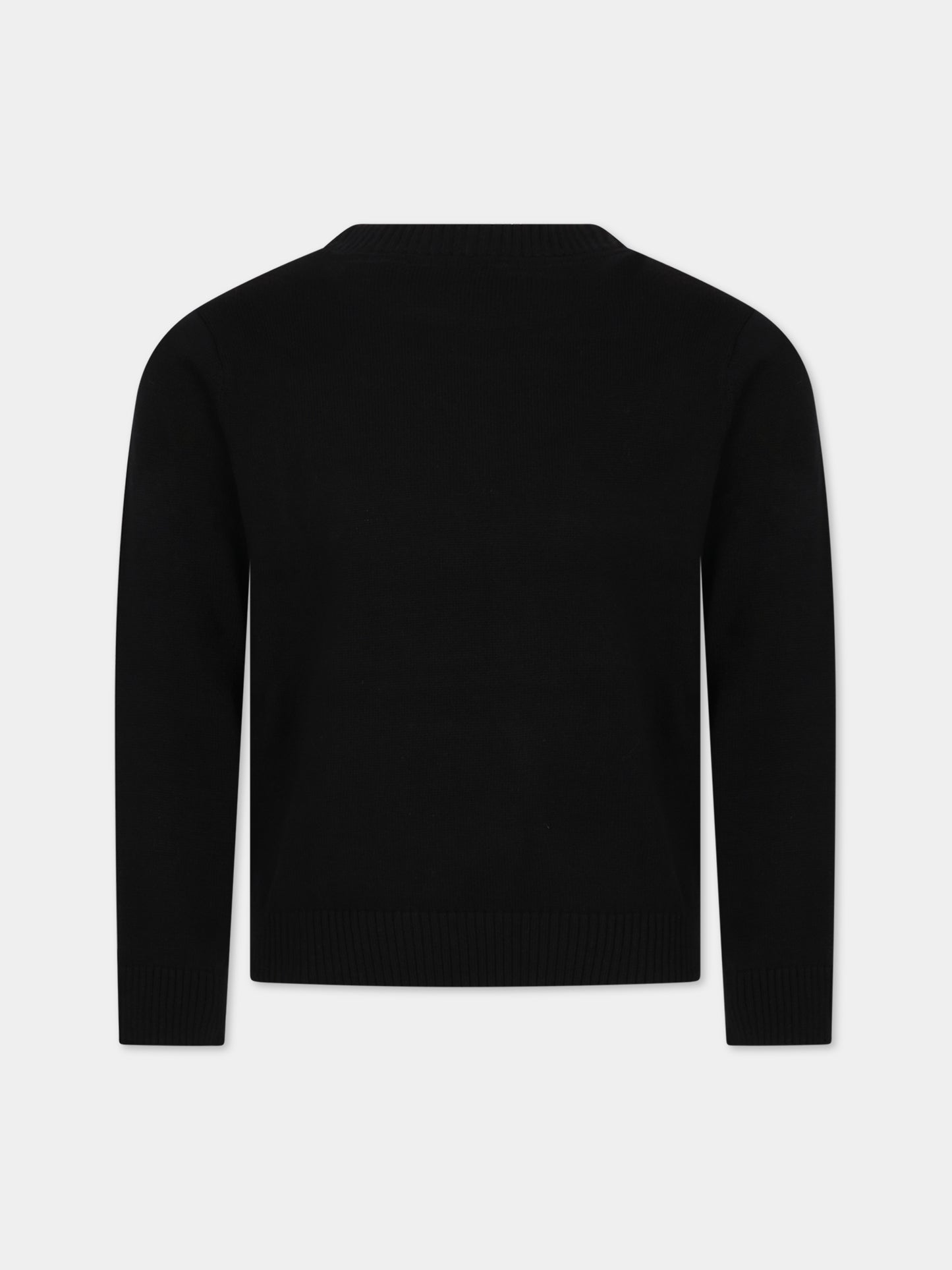 Maglione nero per bambino con logo,Timberland,T25U49 09B