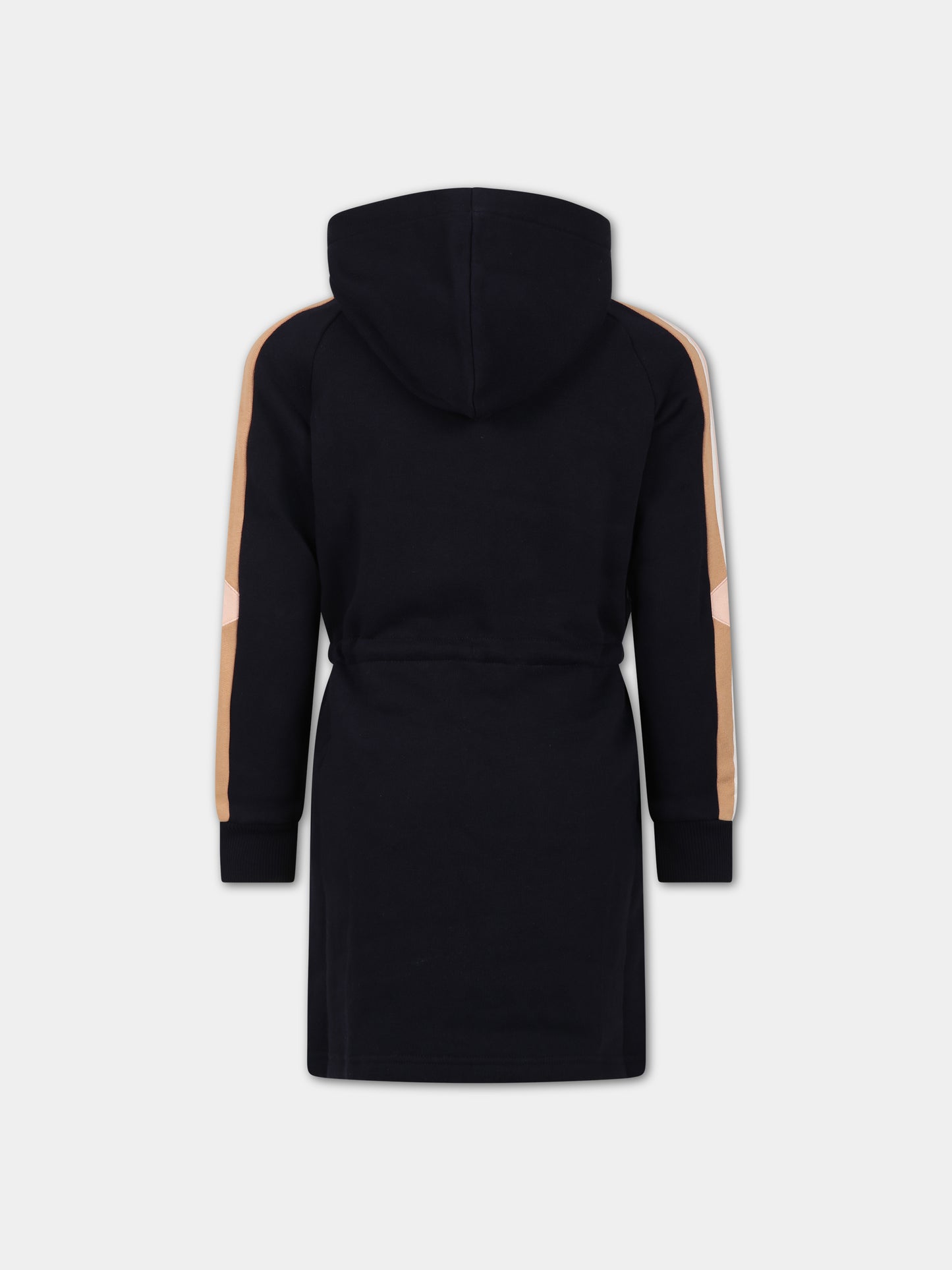 Vestito casual blu per bambina con logo,Chloé Kids,C12941 859