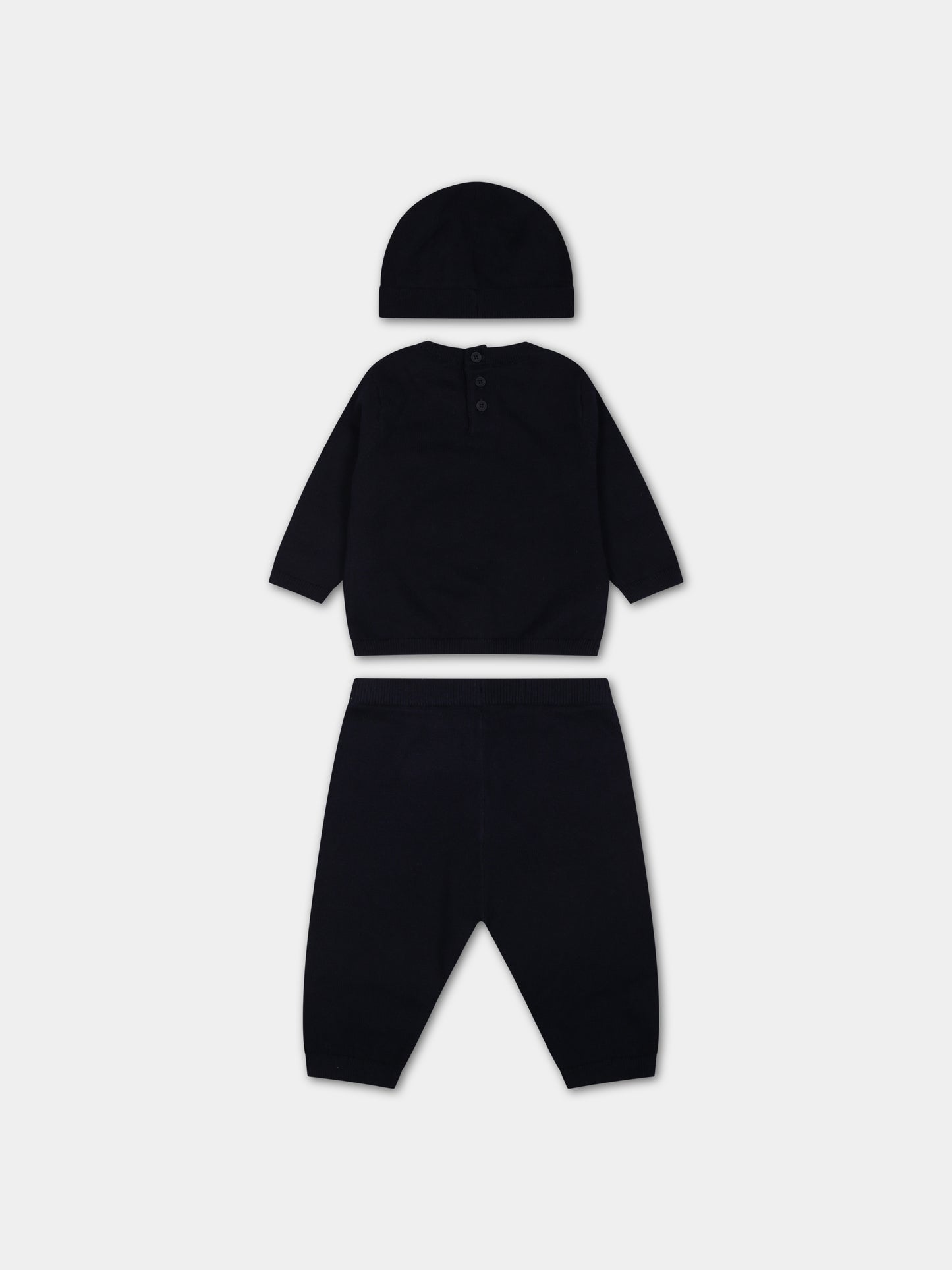 Completo blu per neonati con logo,Kenzo Kids,K98156 84A