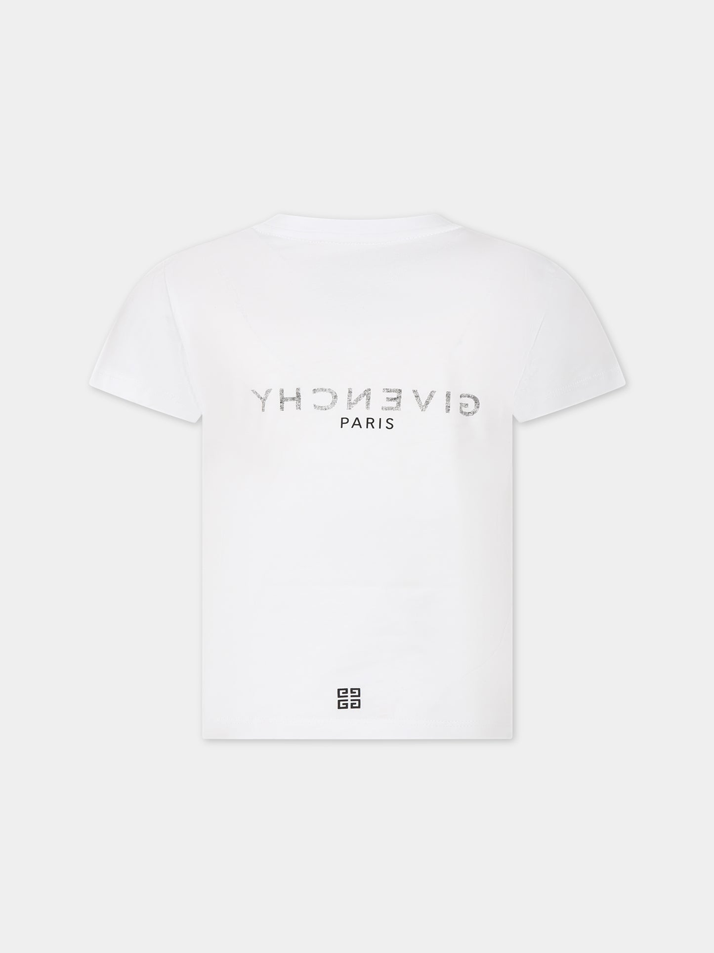 T-shirt bianca per bambini con logo,Givenchy Kids,H15329 10P