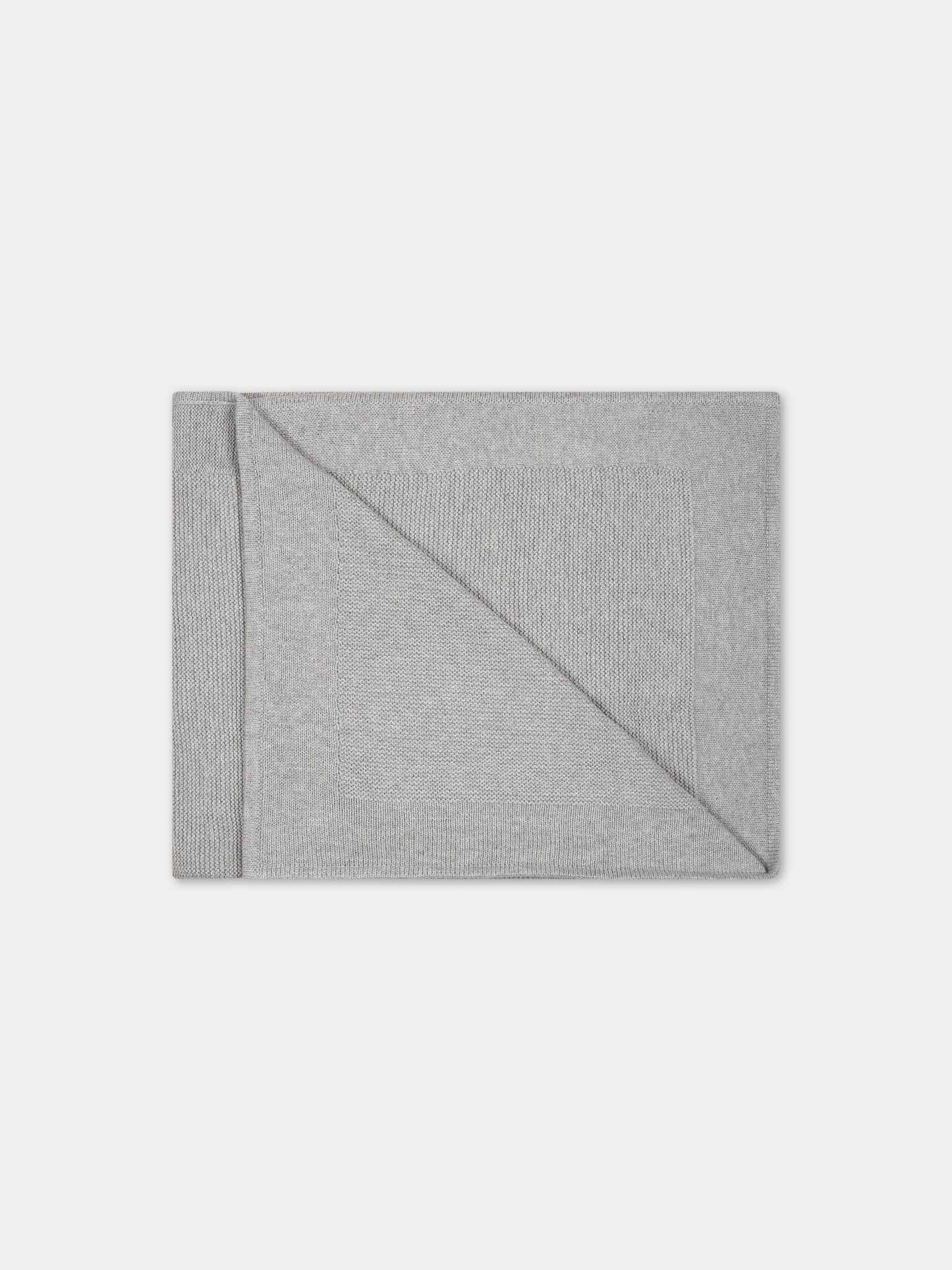 Coperta grigia per neonati con logo,Carrement Beau,Y90186 A06