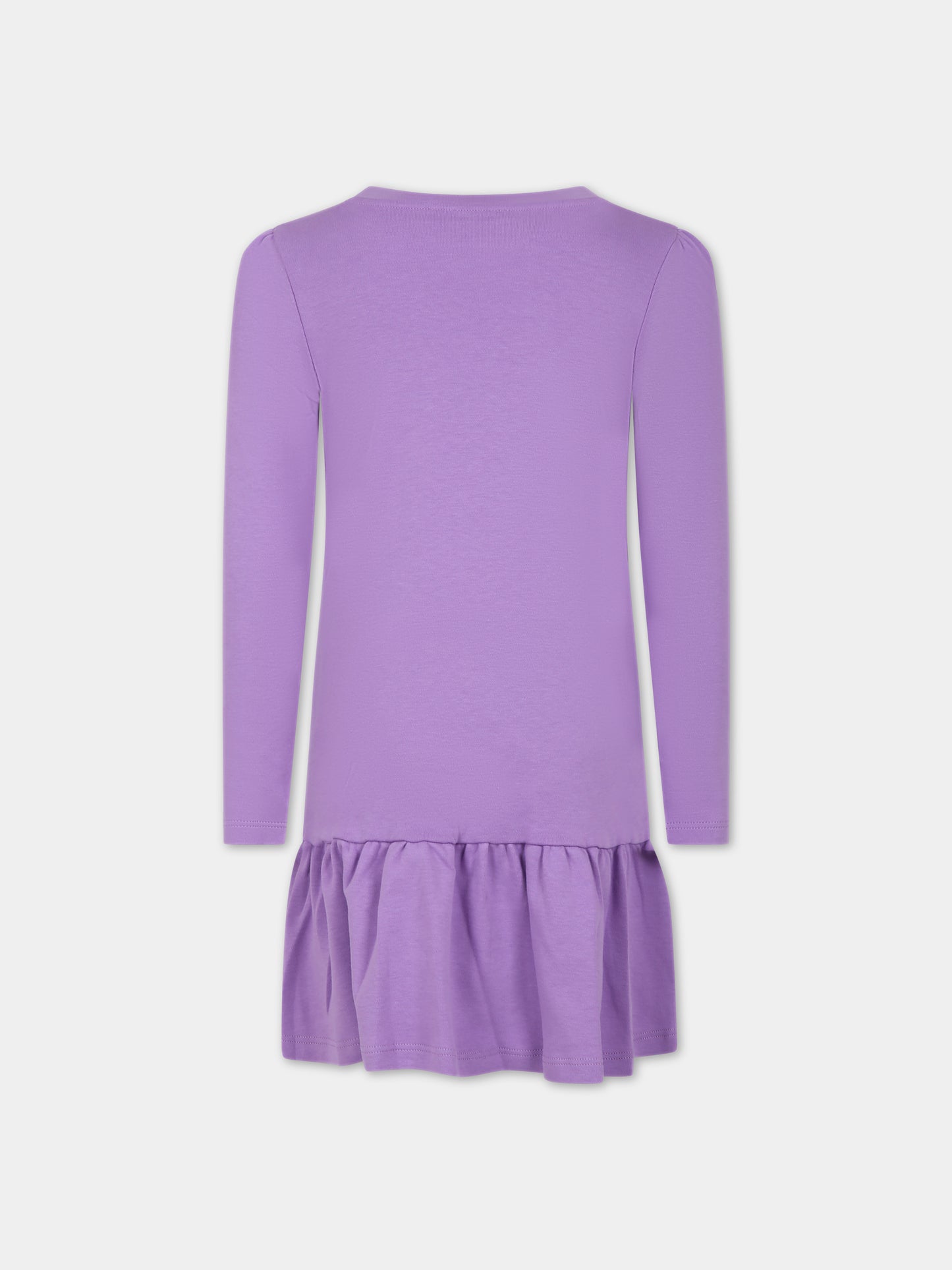 Vestito viola per bambina con logo,Little Marc Jacobs,W12450 919
