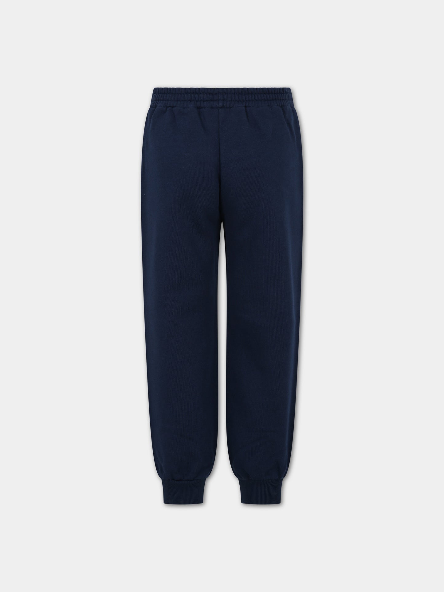 Pantaloni blu per bambino con doppia G,Gucci Kids,749585 XJFOF 4696
