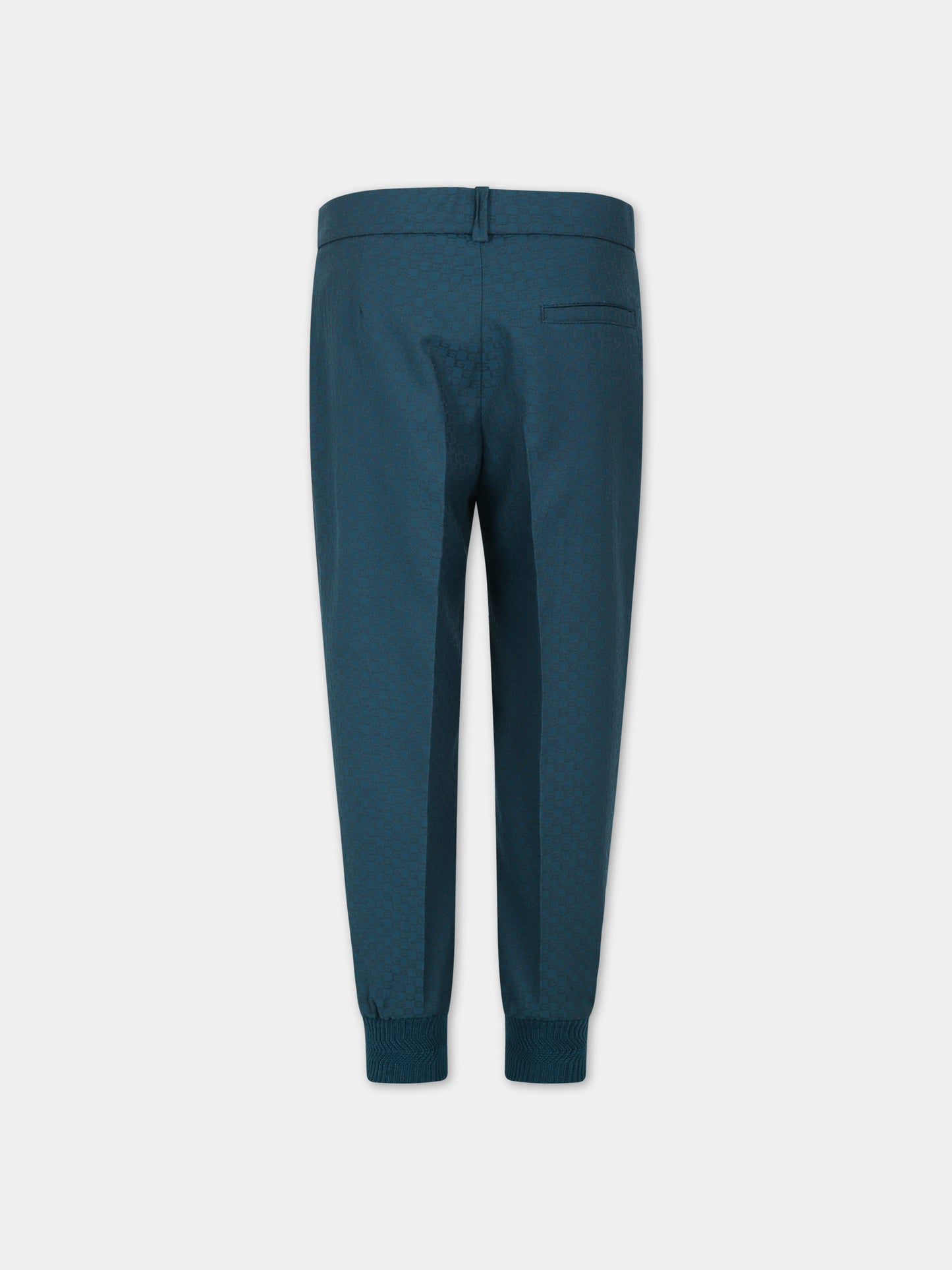 Pantaloni verdi per bambino con G,Gucci Kids,737827 XWAX8 4047