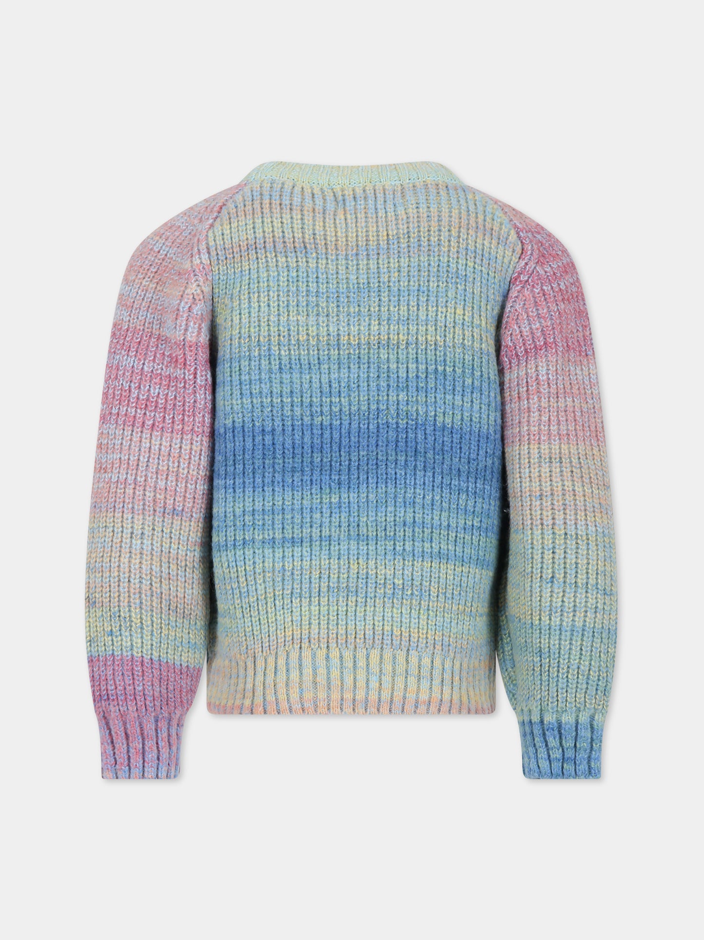 Maglione multicolor per bambina con logo,Molo,6W23K209 3294