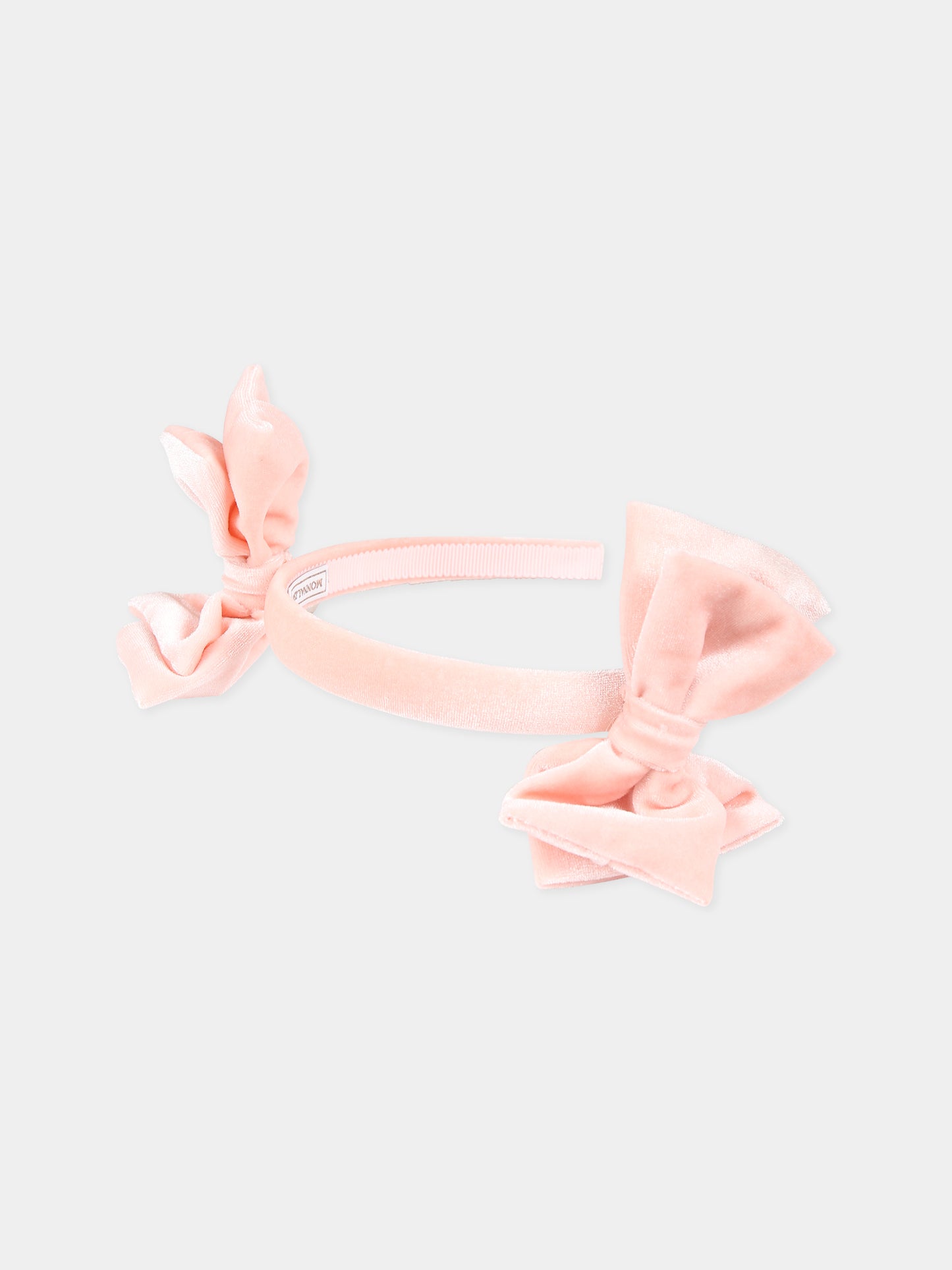 Cerchietto rosa per bambina con fiocchi,Monnalisa,39B003 2080 0091