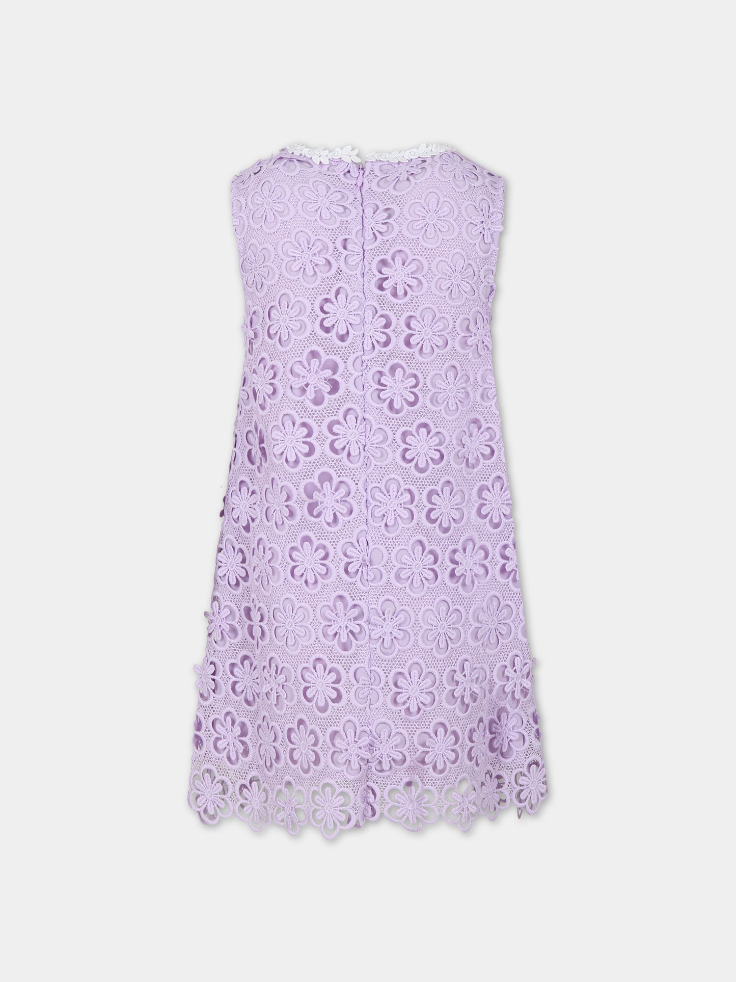 Vestito viola per bambina con fiori,Self Portrait,PF23 718S L