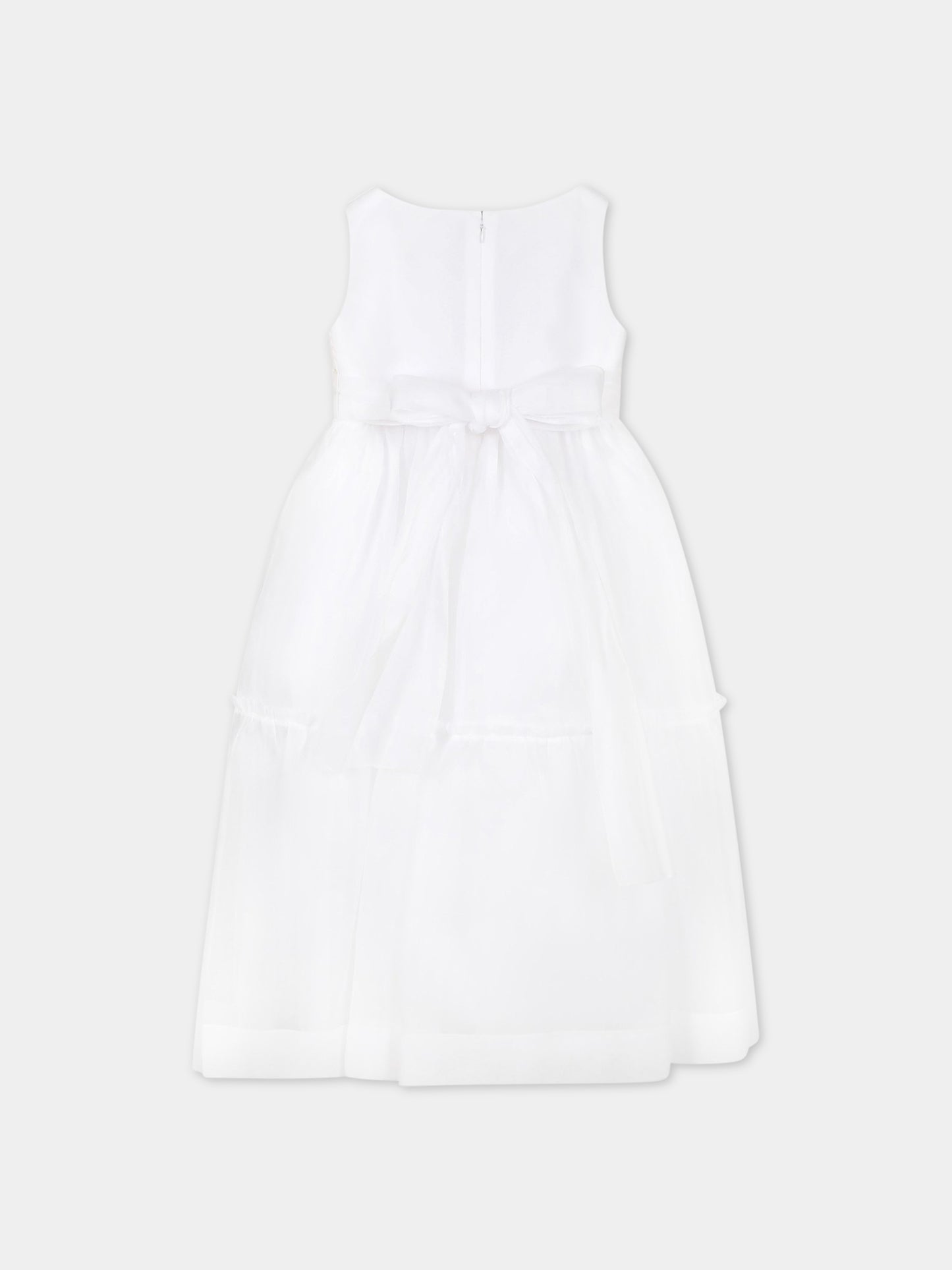 Vestito bianco per bambina con rose,Raffaella,ABISTIIMPGALRO1